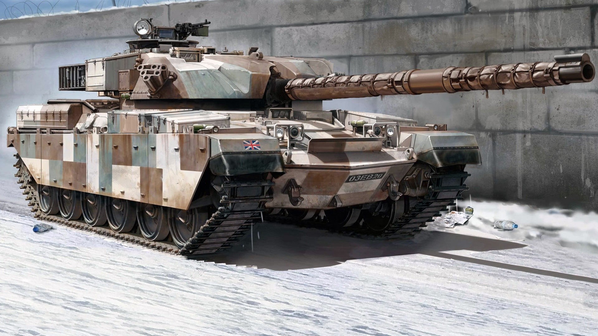 the leader, Chieftain, Mk V, main battle tank, 1080P, HD Wallpaper