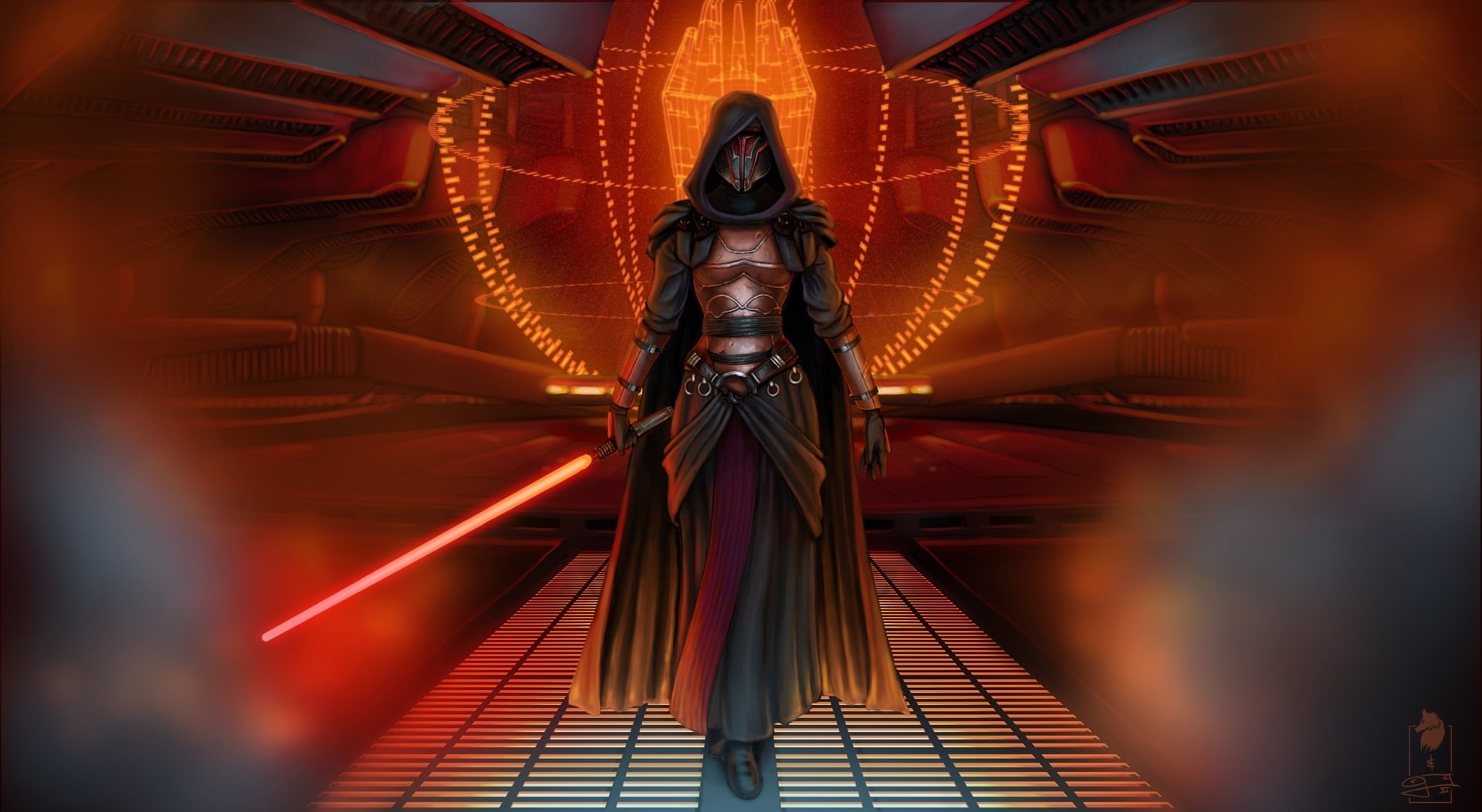 blurred motion, wars, front view, kotor, star, religion, travel, motion, art and craft, people, Star Wars, illustration, indoors, revan, belief, 1080P, HD Wallpaper
