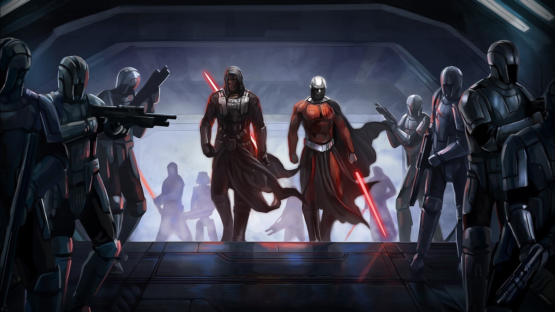 Knights Of The Old Republic, Malak, Lightsaber, Star Wars, Revan, Star Wars: Knights Of The Old Republic, 1080P, Sith, HD Wallpaper