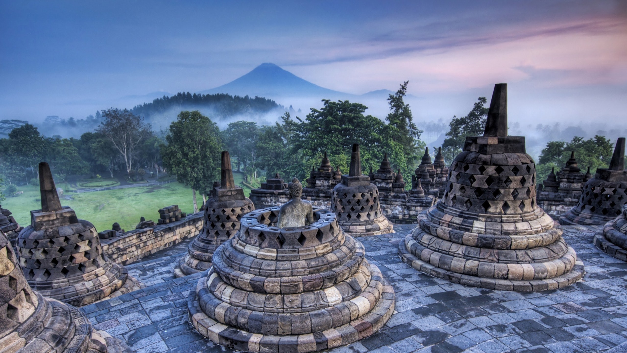 borobudur, 2K, HD Wallpaper