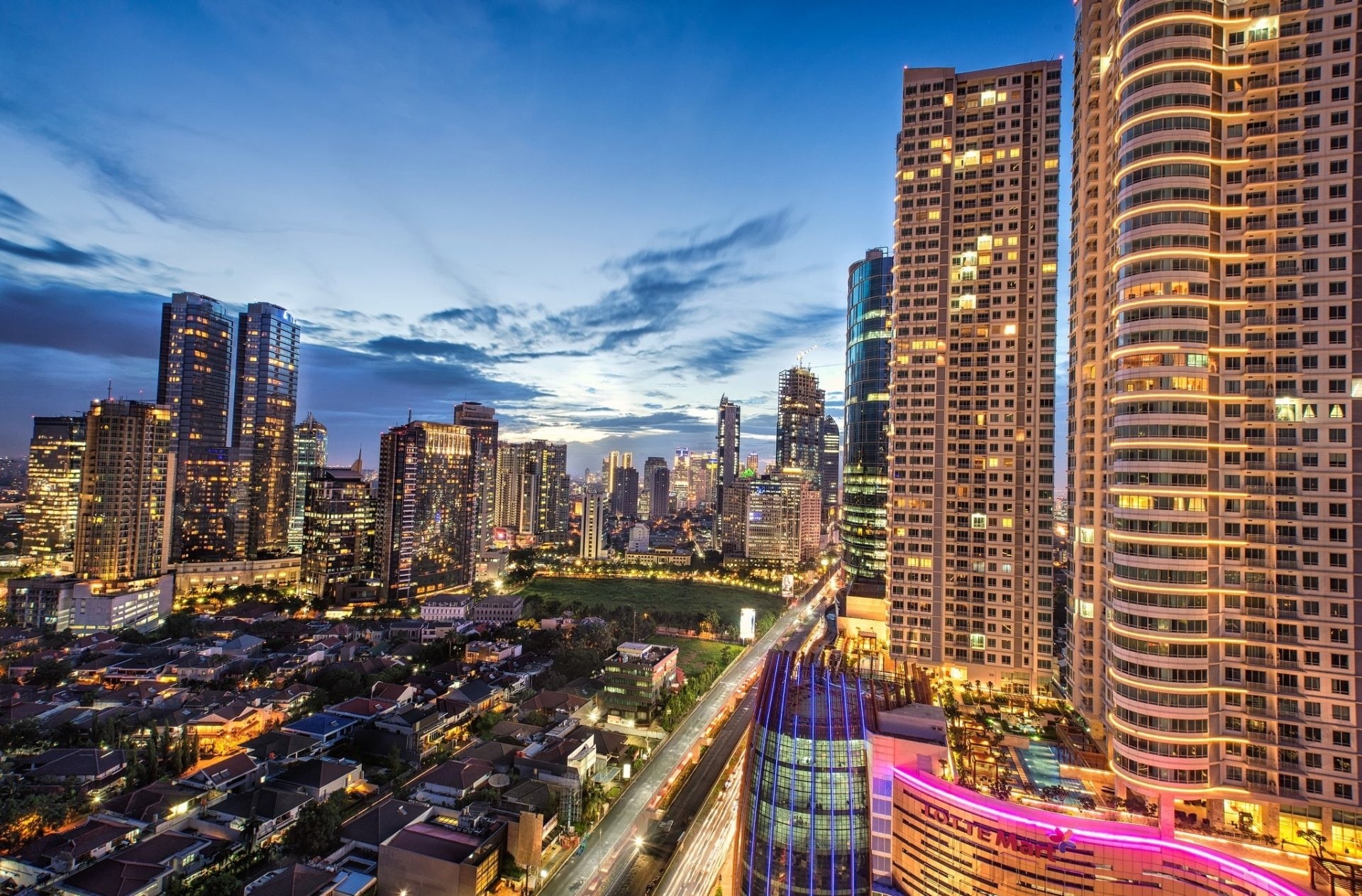 Cities, Jakarta, 1080P, Indonesia, Evening, Java (Indonesia), HD Wallpaper