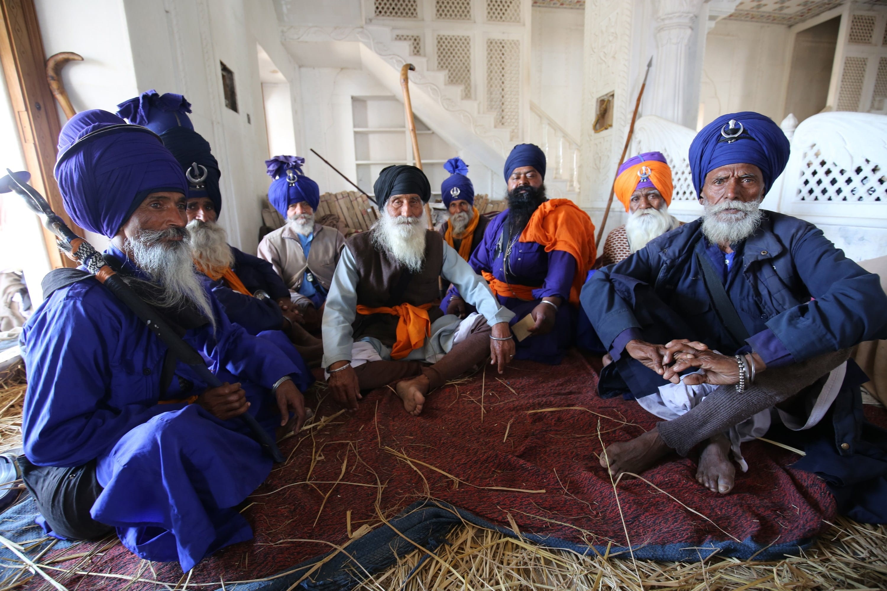 architecture, women, anandpur sahib, holla mohalla, festival, day, looking at camera, india, clothing, medium group of people, men, portrait, togetherness, HD Wallpaper