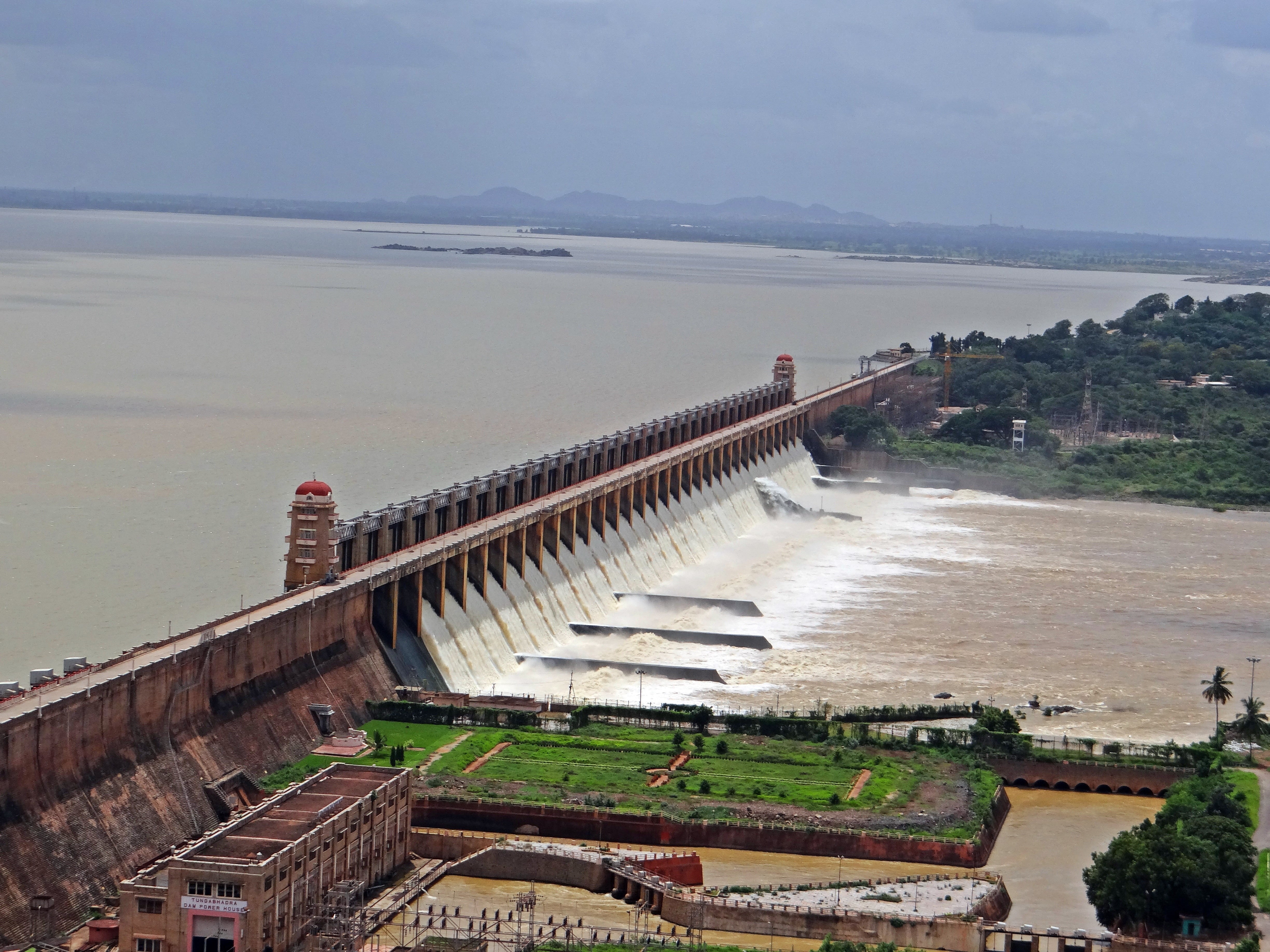 transportation, scenics - nature, beauty in nature, day, flowing water, architecture, high angle view, 4K, plant, karnataka, tranquil scene, no people, HD Wallpaper