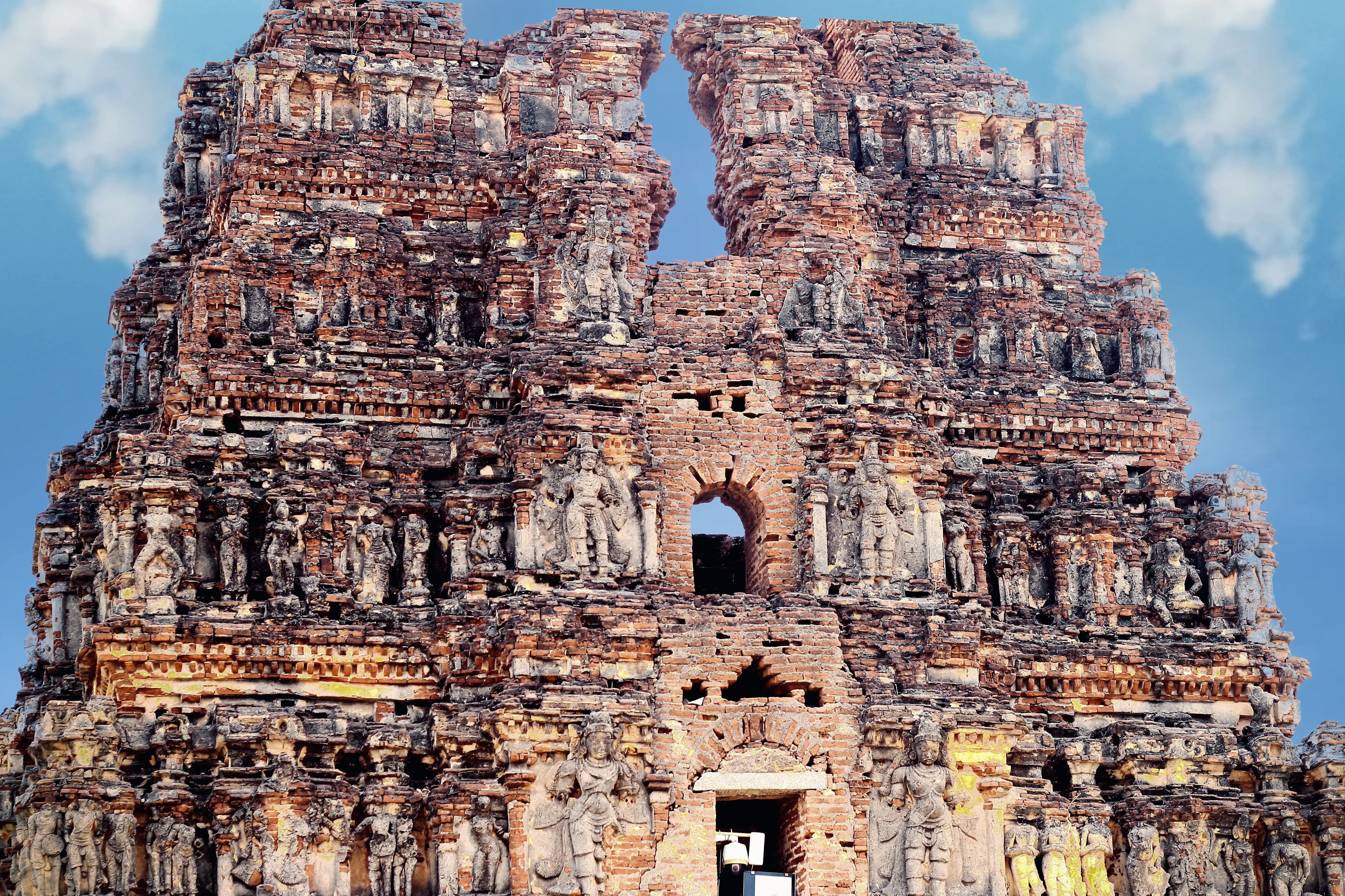 temple, building, site, ruined, day, india, religion, travel destinations, old ruin, old, history, the past, deterioration, low angle view, building exterior, HD Wallpaper