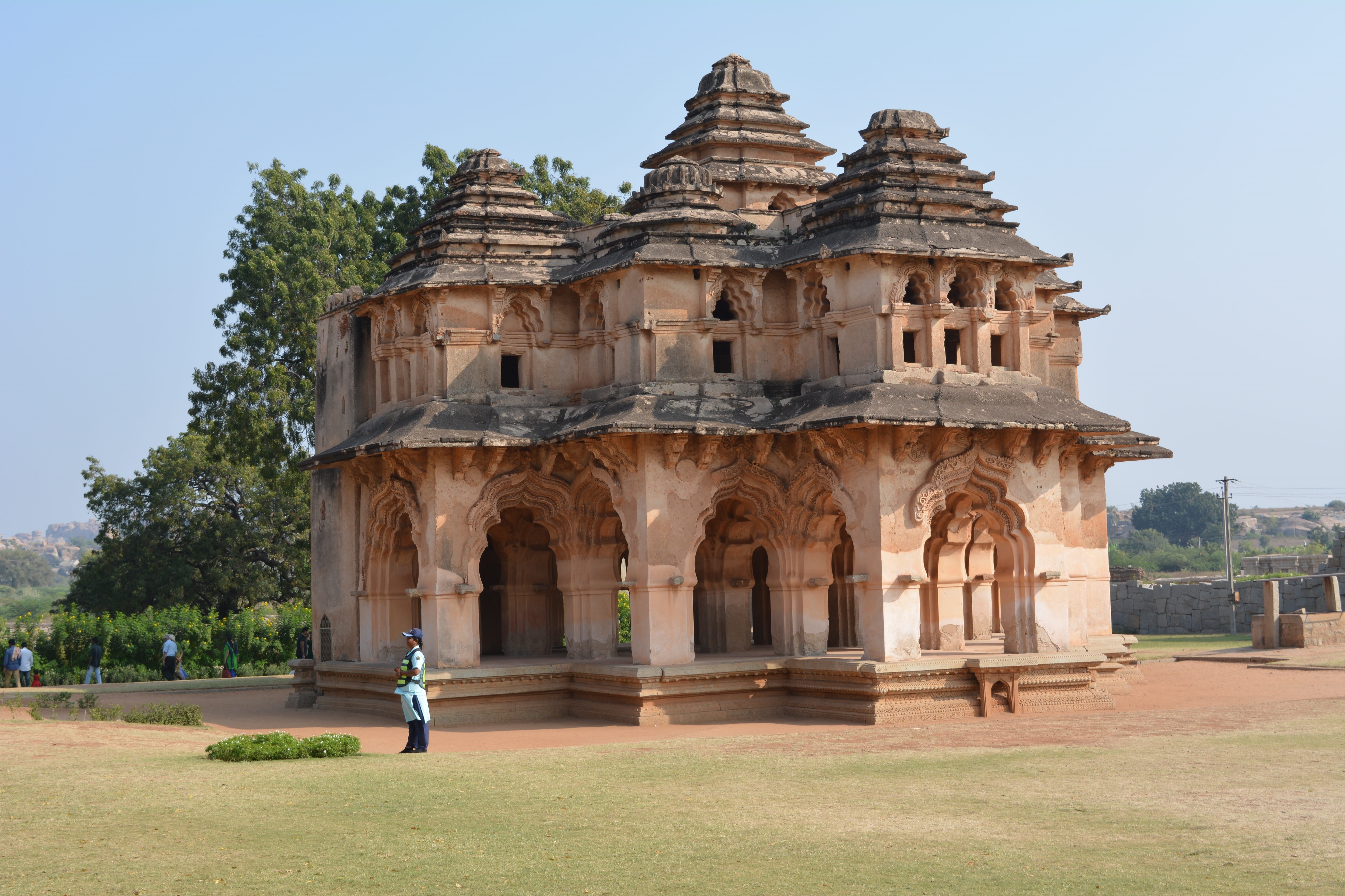 architecture, heritage, plant, lotus, building, place of worship, ancient, 5K, nature, old, day, hampi, built structure, ancient civilization, the past, HD Wallpaper