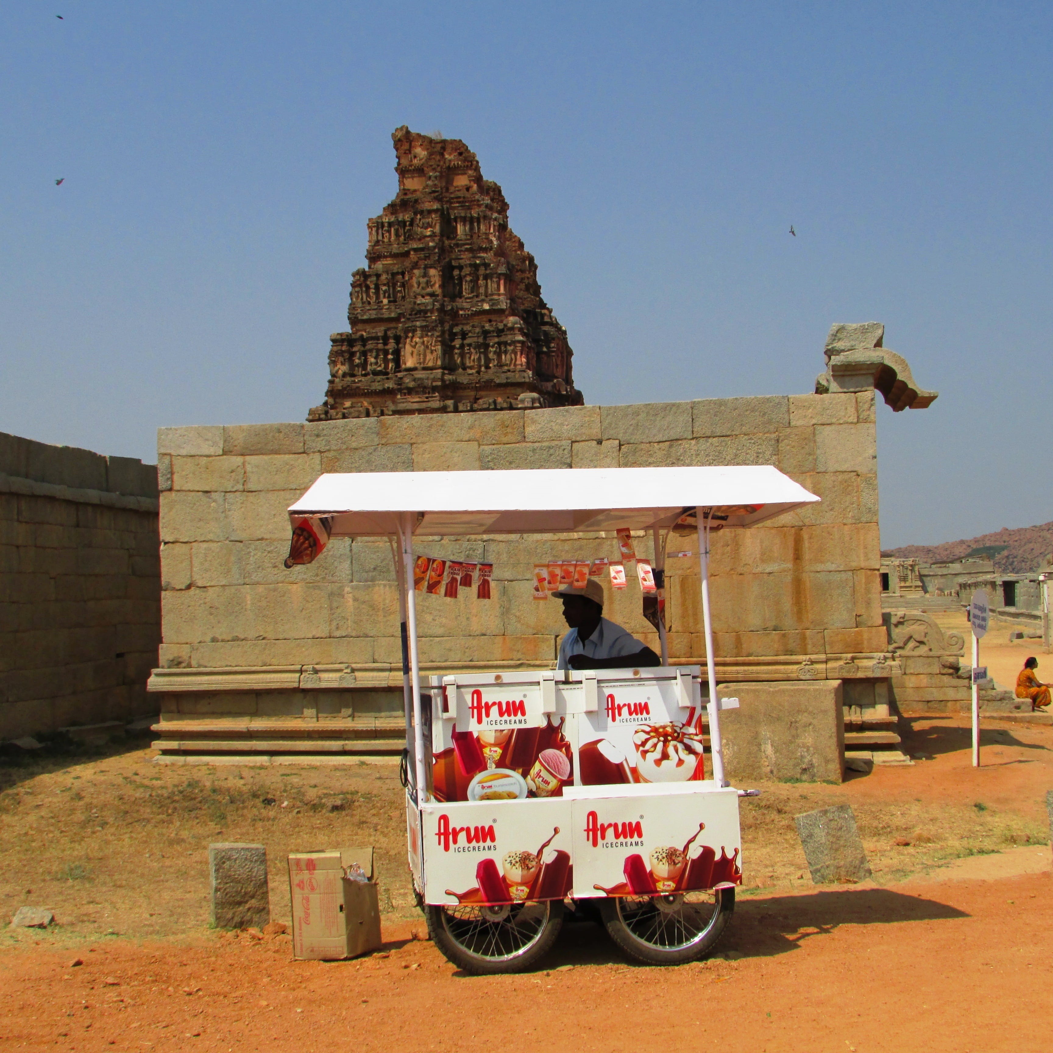 sunlight, place of worship, sky, text, religion, ice cream vendor, Vendor, outdoors, cone, dessert, the past, Ice Cream, travel, cream, building exterior, Phone HD Wallpaper