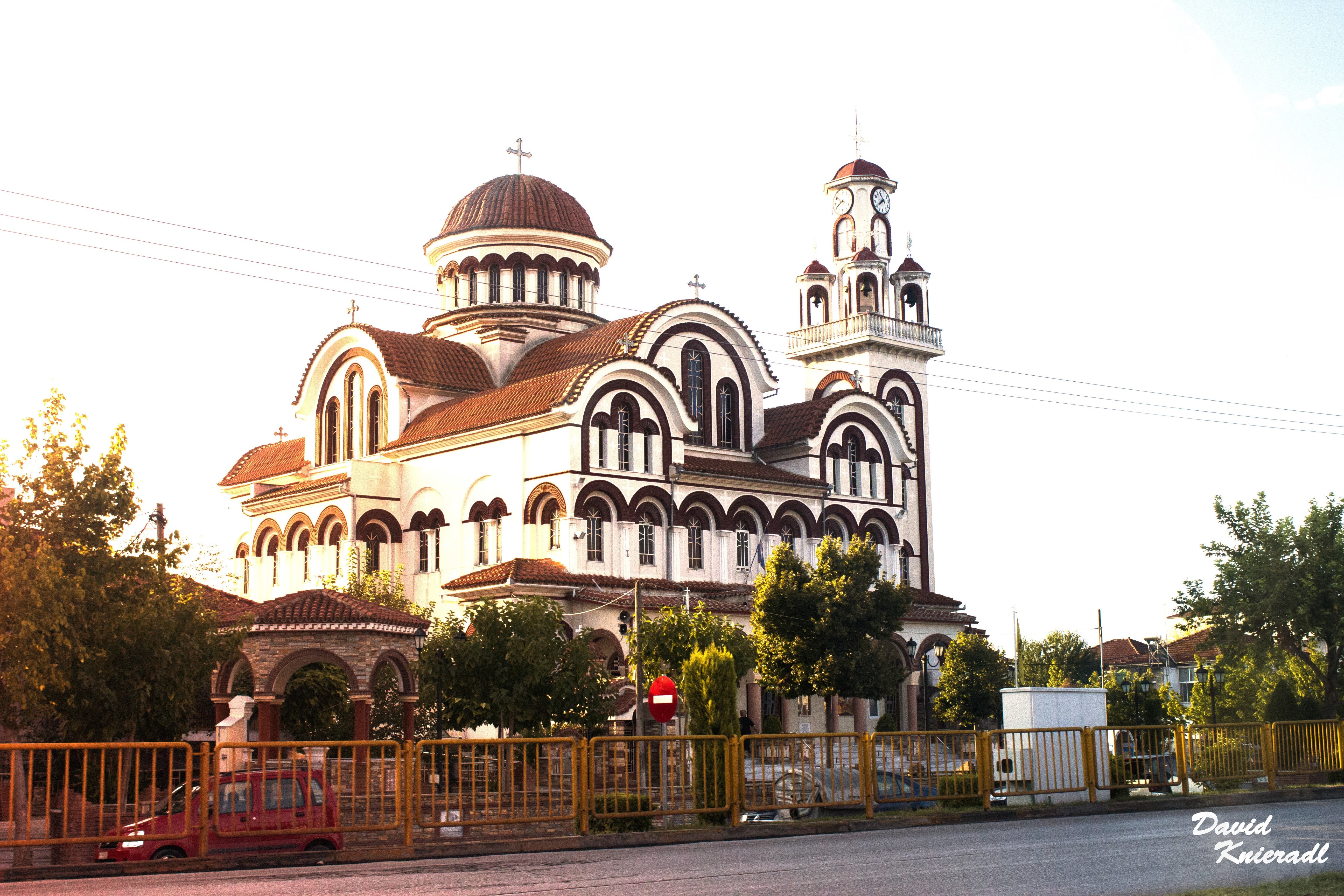water, built structure, concrete, belief, temple, trees, summer, religion, place of worship, church, building exterior, beach, brown, white, dock, plant, HD Wallpaper