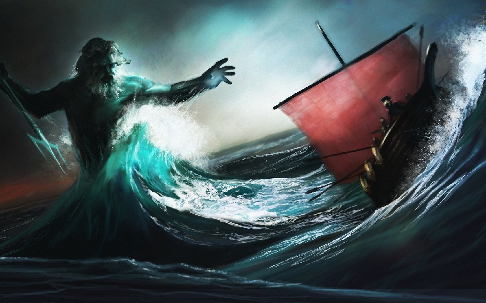 720P, poseidon, HD Wallpaper
