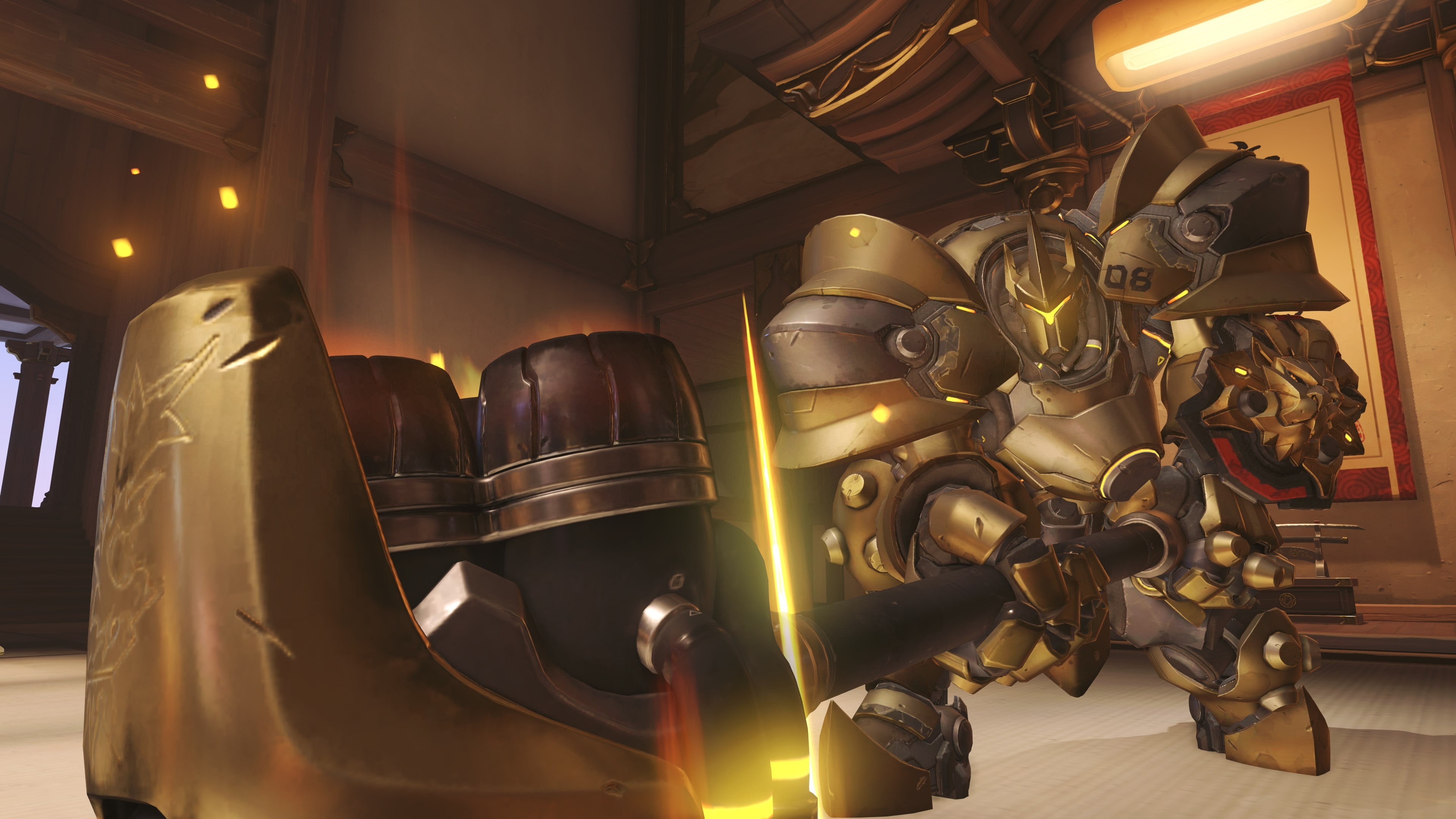 low angle view, large group of objects, kitchen, food and drink, Hanamura (Overwatch), container, metal, still life, indoors, machinery, illuminated, representation, HD Wallpaper
