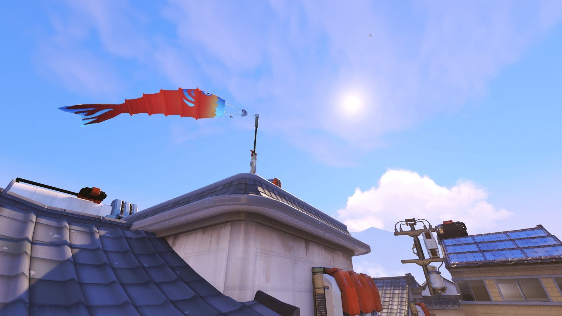 no people, hanamura, animal, representation, architecture, nature, Games, low angle view, roof, overwatch, built structure, building exterior, animal representation, HD Wallpaper