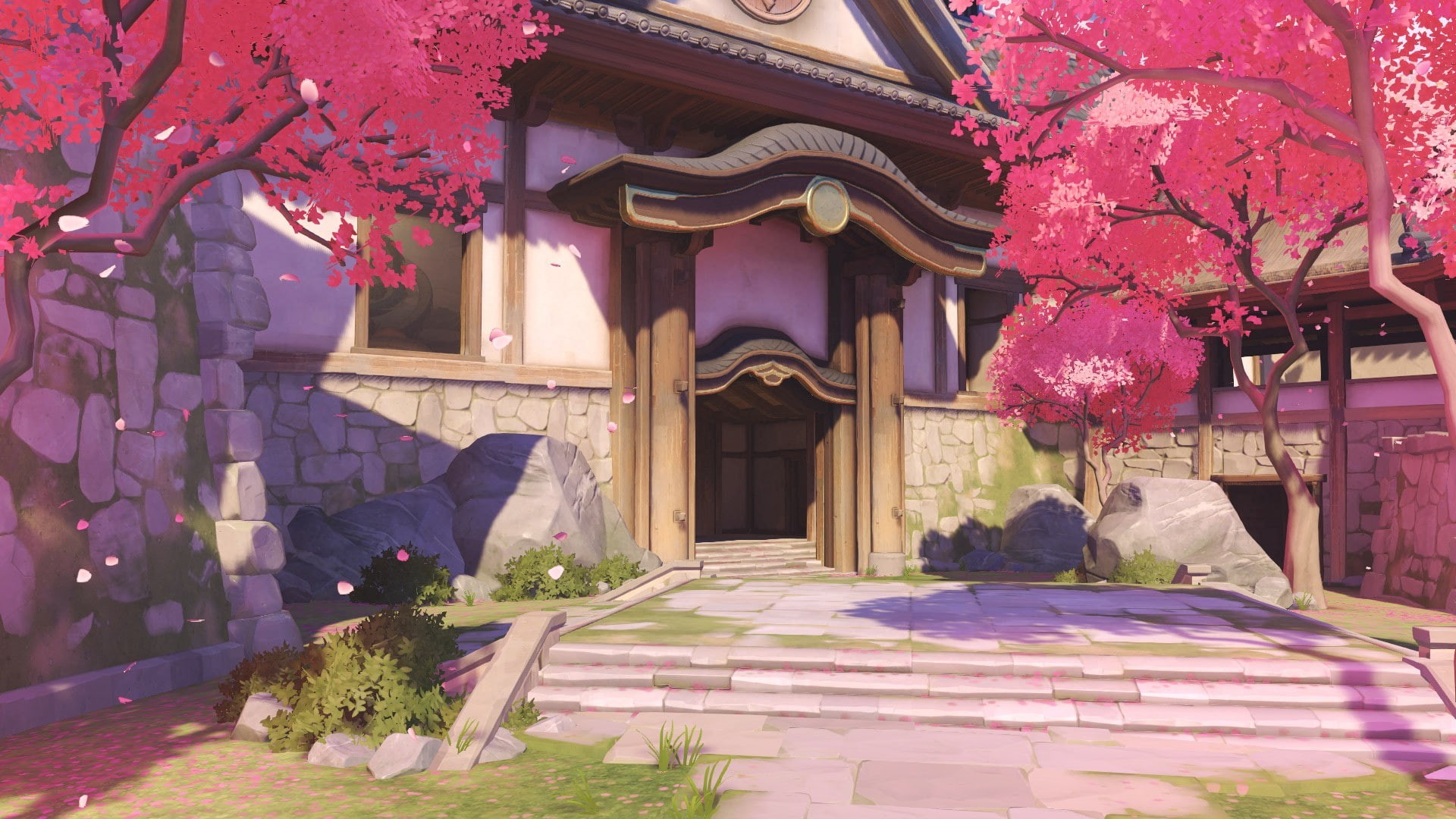 flowering plant, beauty in nature, house, flower, luxury, tree, overwatch hanamura overwatch, 1080P, mansion, building exterior, built structure, building, HD Wallpaper