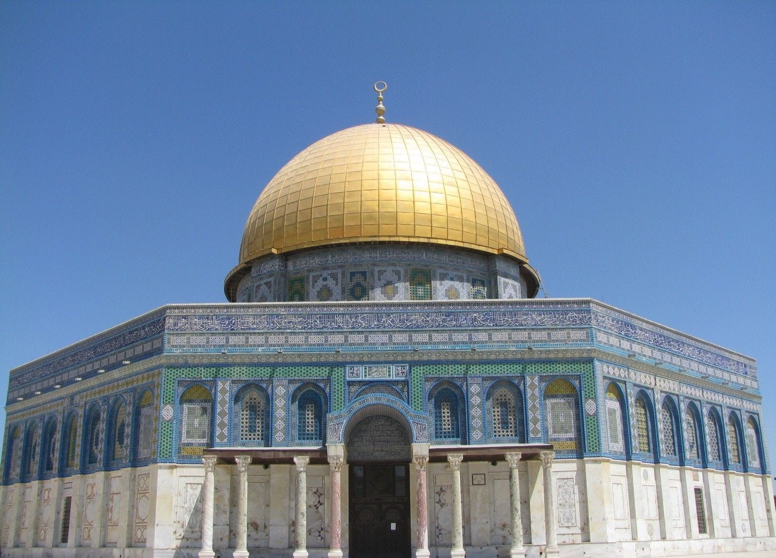 belief, no people, Temple, Dome Of The Rock, built structure, arch, 720P, place of worship, outdoors, travel destinations, architectural column, nature, HD Wallpaper