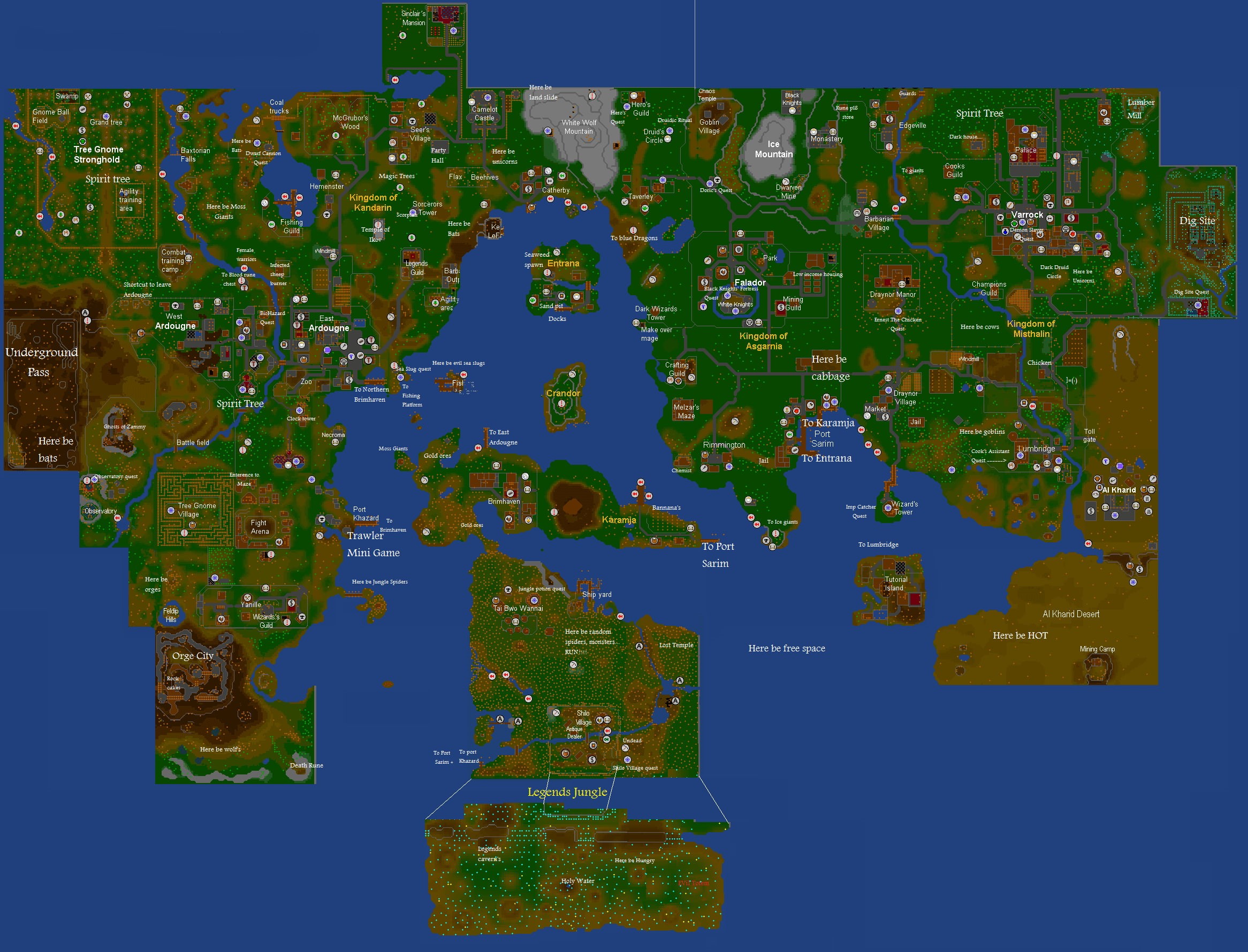 adventure, map, 1080P, fantasy, runescape, HD Wallpaper
