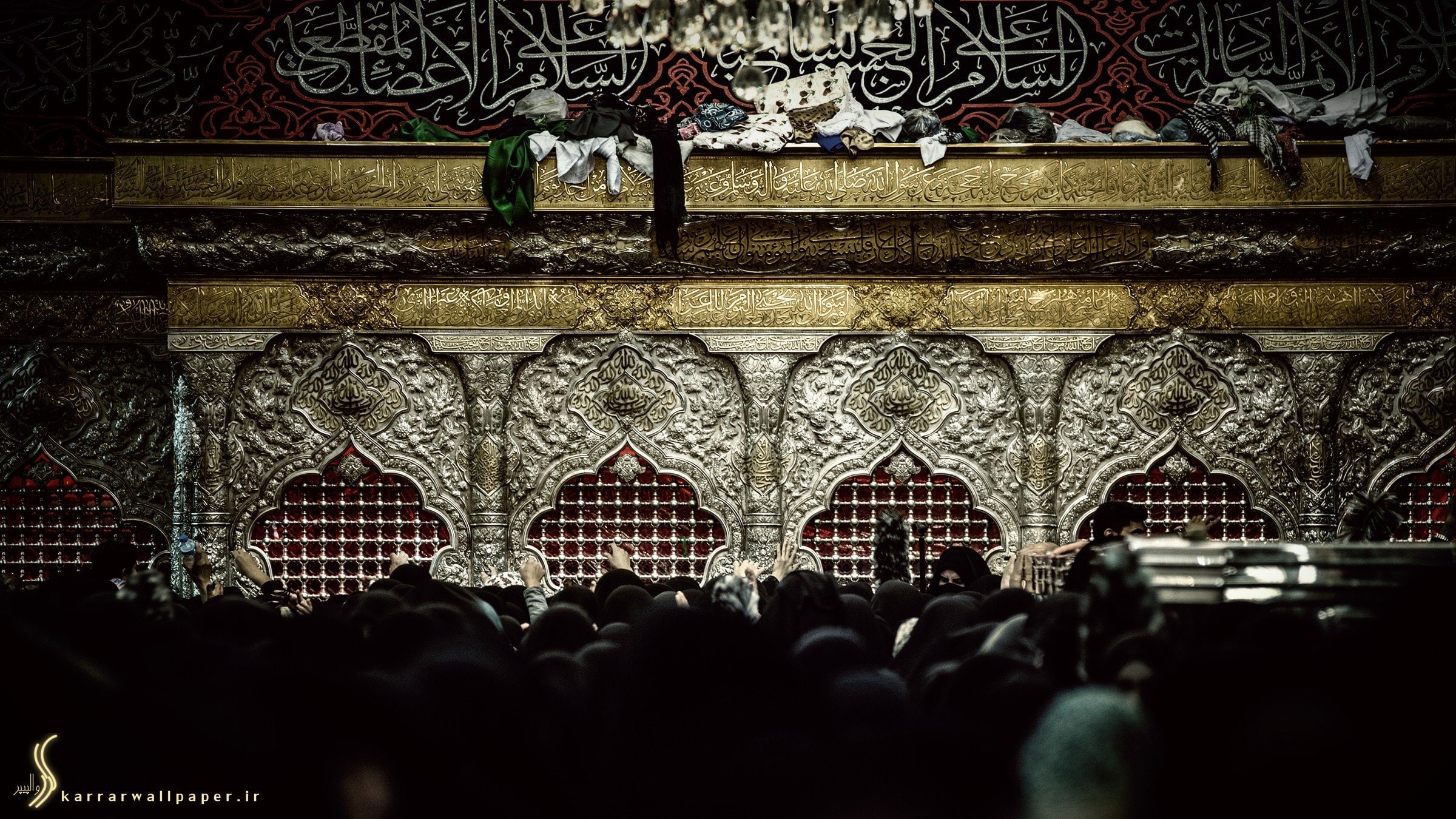 architecture, imam hussain karbobala, group of people, men, spirituality, religion, crowd, 1080P, built structure, belief, large group of people, indoors, HD Wallpaper