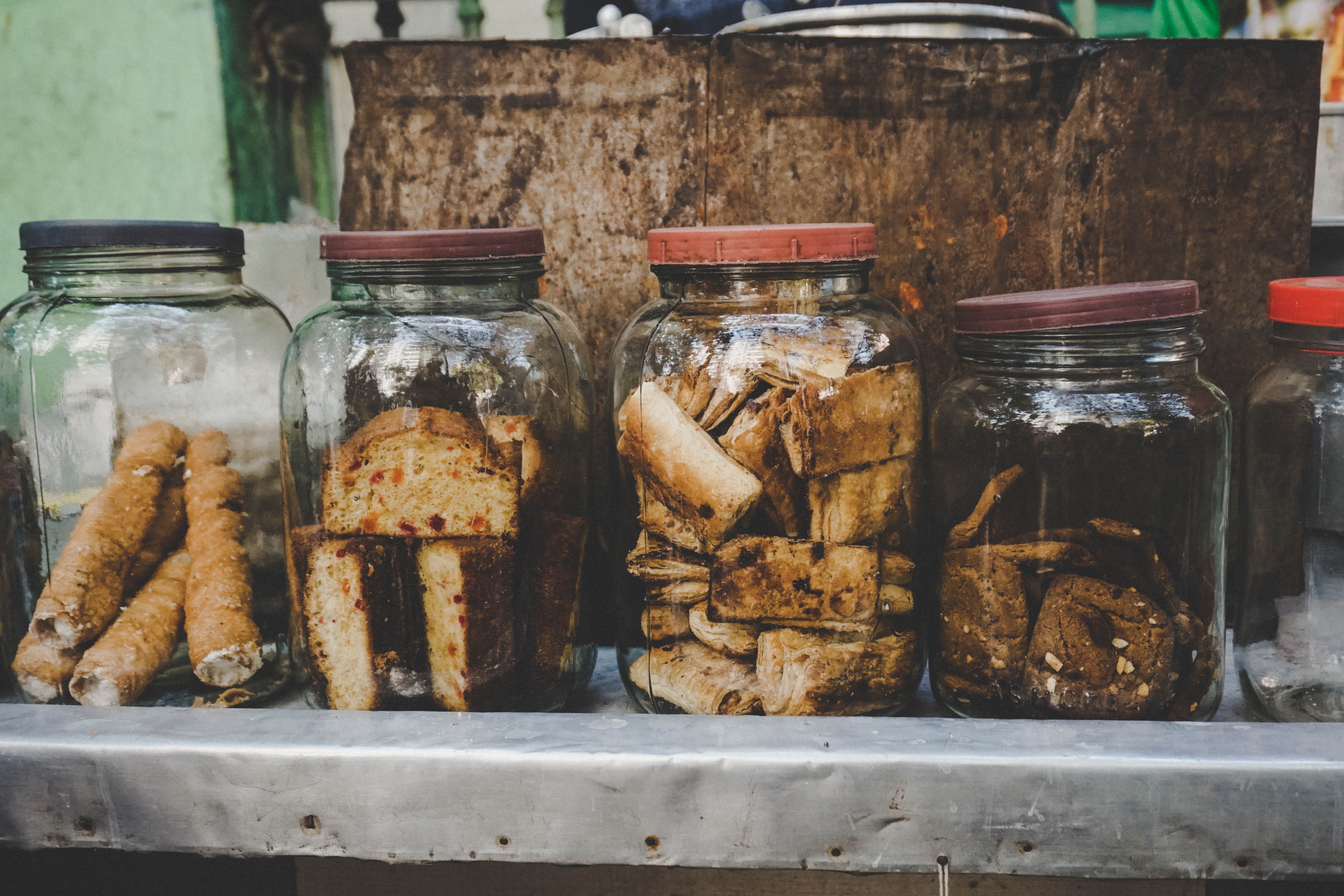 indiansweets, biscuits, close-up, for sale, glass - material, freshness, jars, table, chocolate, treats, calcutta, side by side, food and drink, day, street, HD Wallpaper