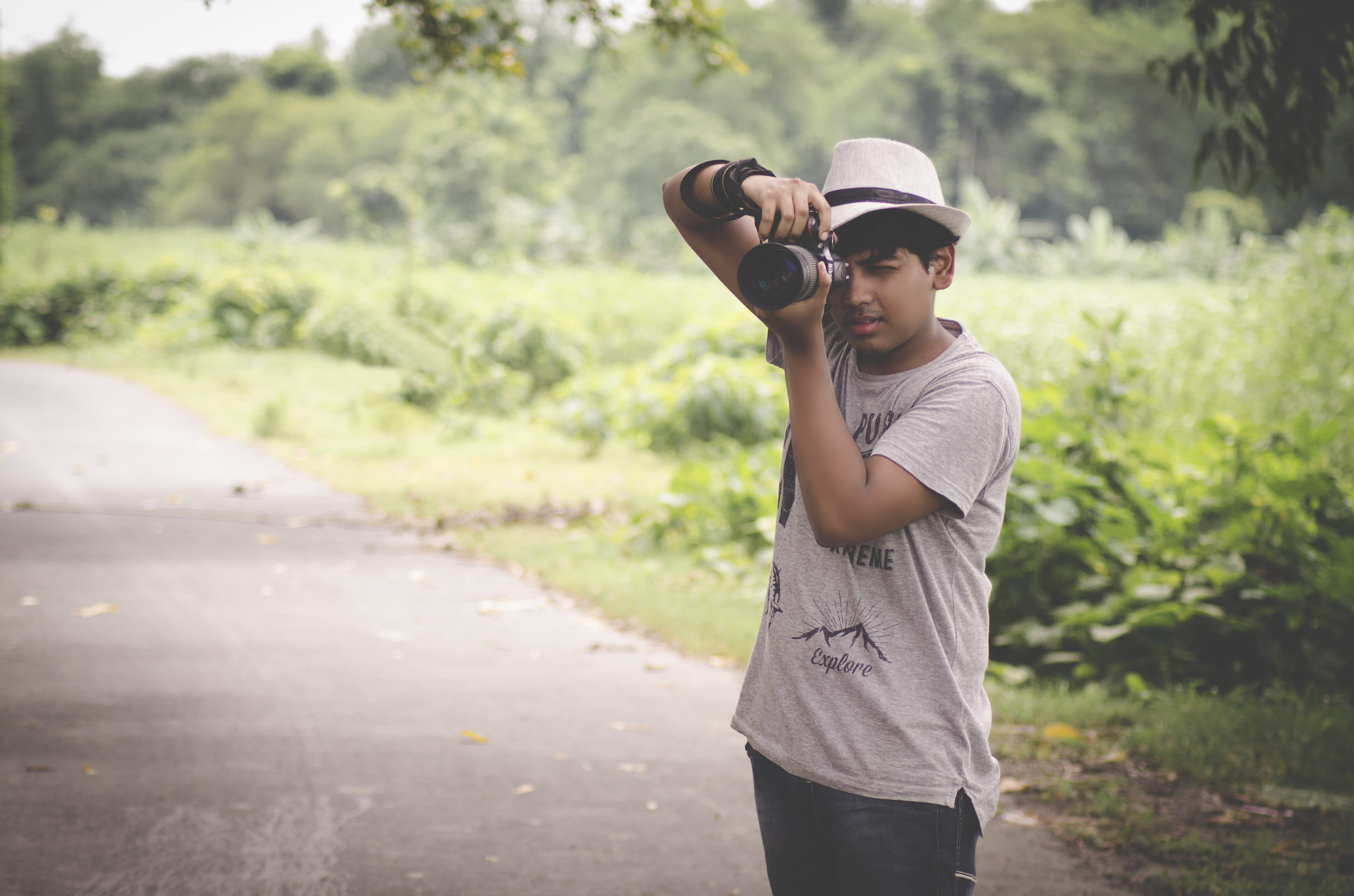 indian, shoot, standing, work, fashion, plant, nature, 4K, outdoors, daylight, outdoor, focus on foreground, transportation, leisure activity, cap, tree, HD Wallpaper
