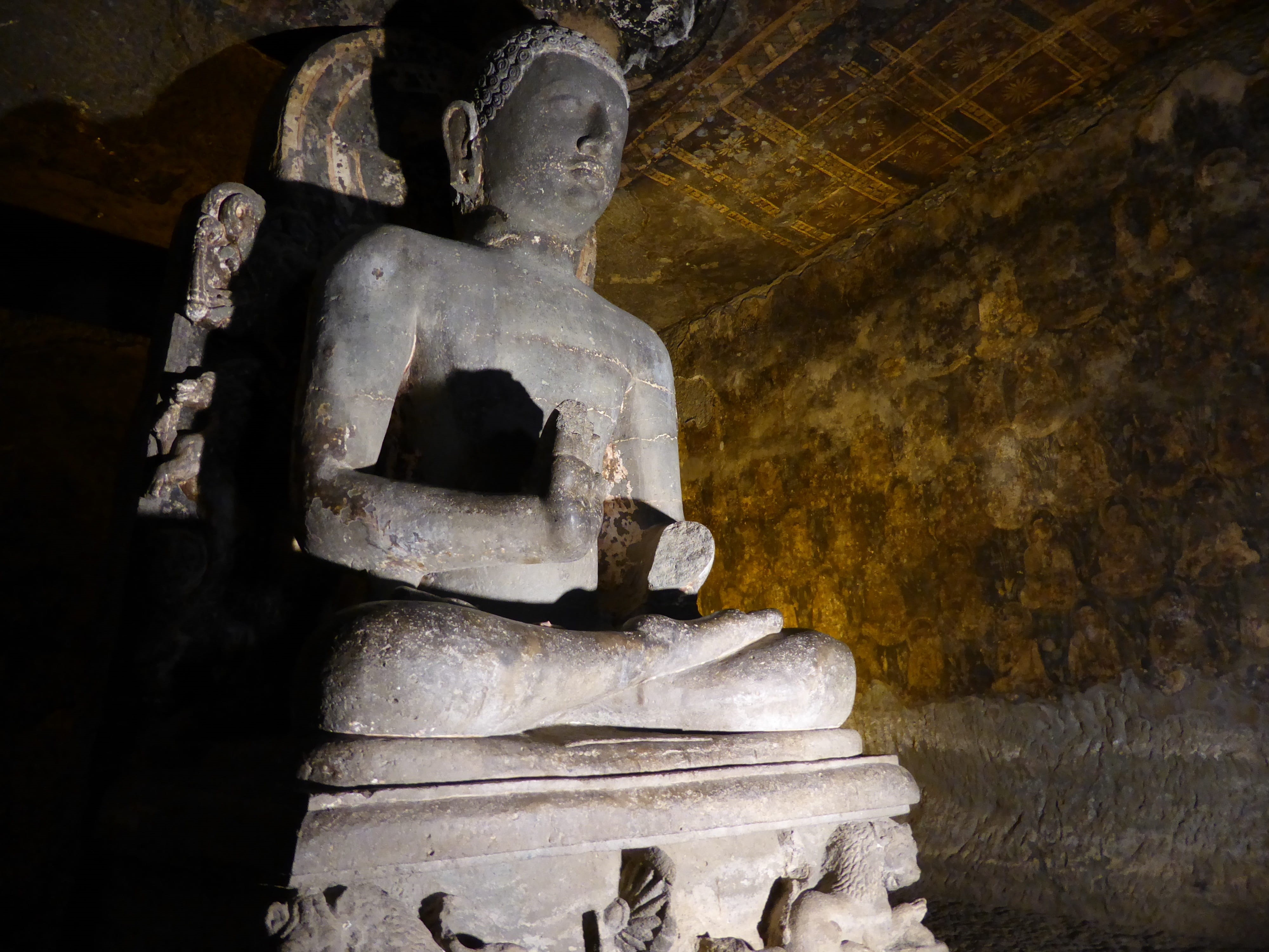 maharashtra, built structure, Buddha, Cave, 4K, spirituality, place of worship, sculpture, indoors, ancient civilization, creativity, Buddhism, exquisite, HD Wallpaper