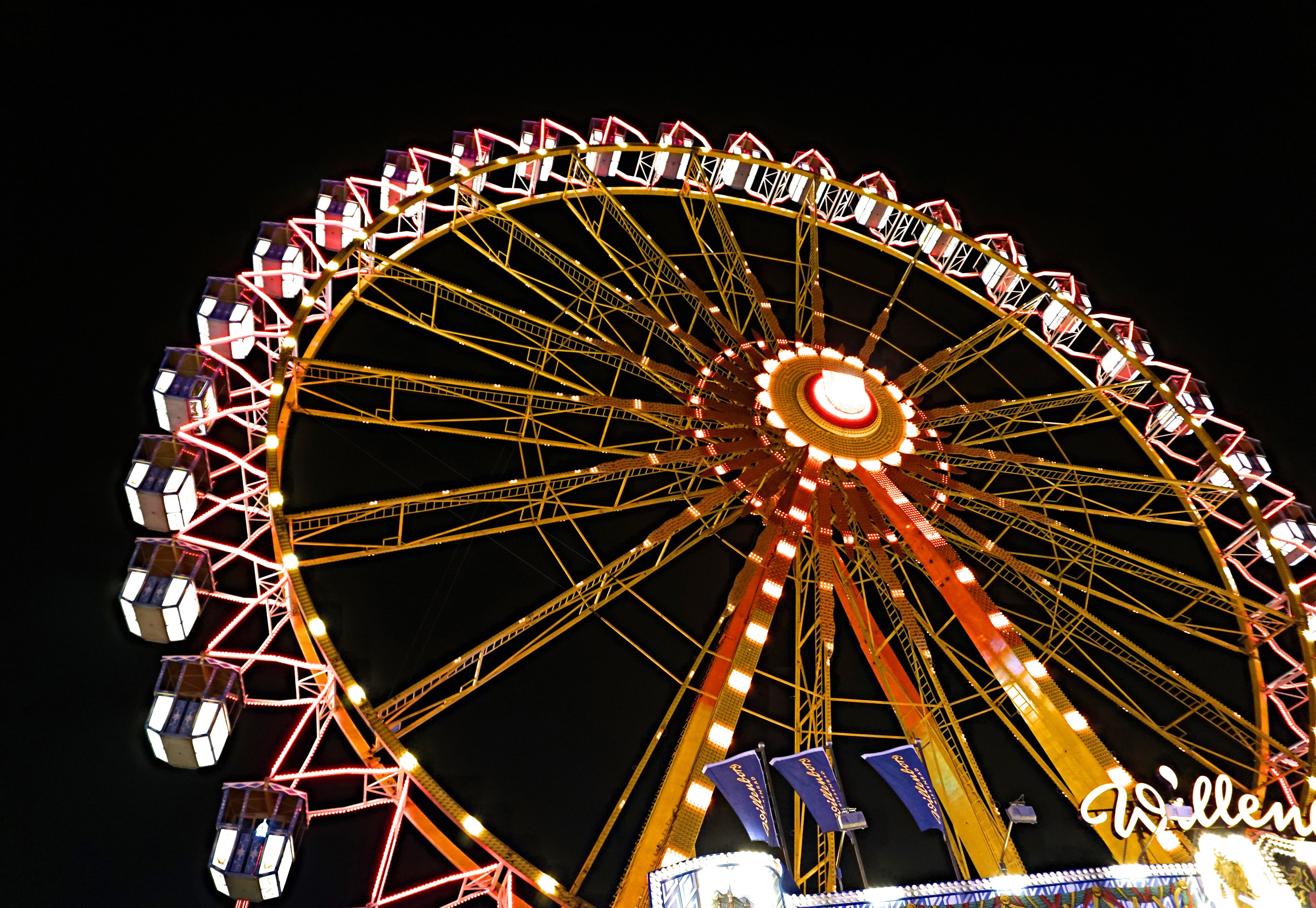 sky, night, no people, dom, pleasure, hamburger dom, 5K, leisure, amusement park, hamburg, fair, theme park, festival site, nature, year market, holy spirit field, HD Wallpaper