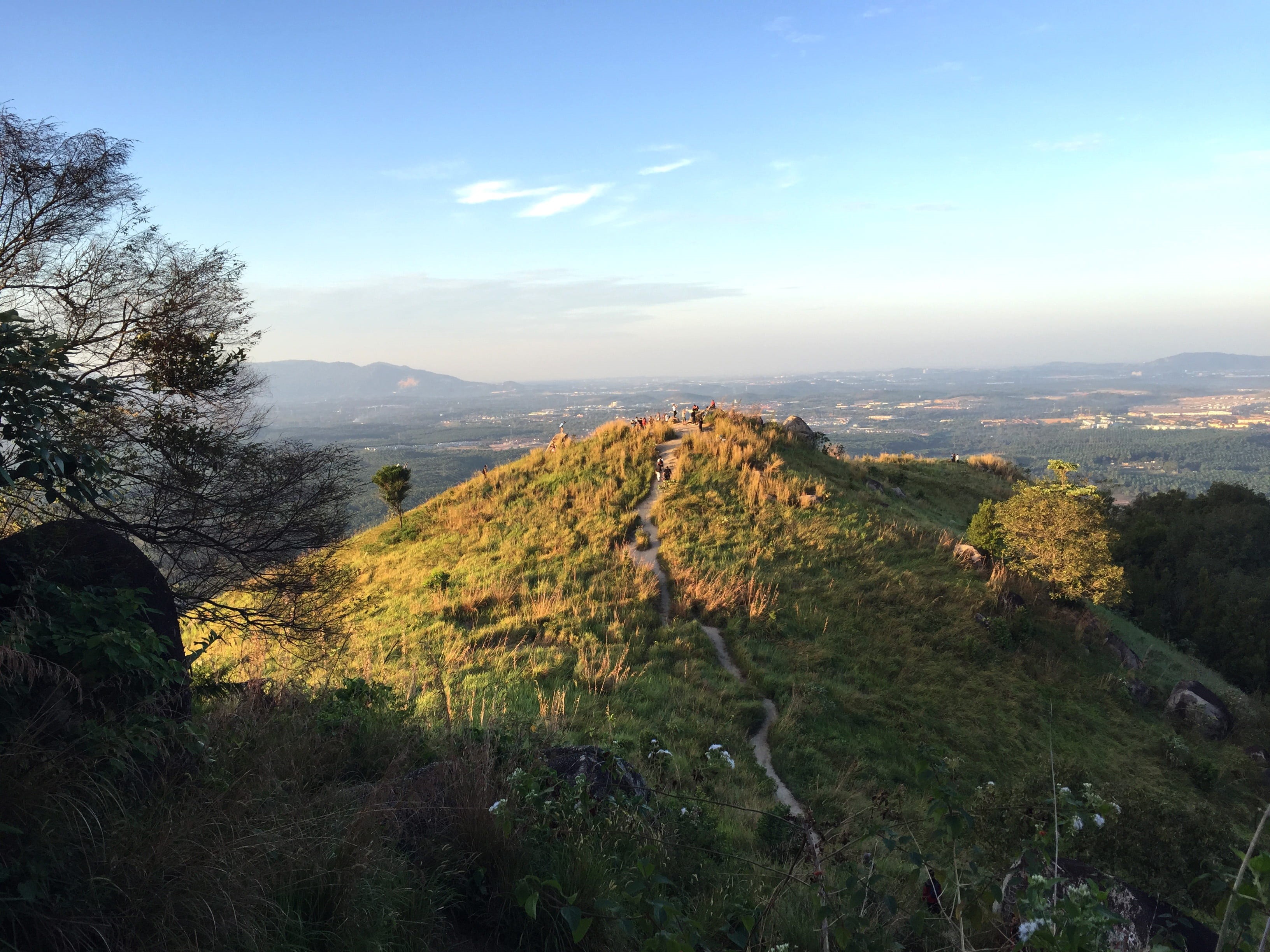 hike, sunrise, scenics - nature, broga hill, 2K, non-urban scene, tranquility, bukit broga, land, growth, hill, grass, malaysia, hiking, outdoors, selangor, HD Wallpaper