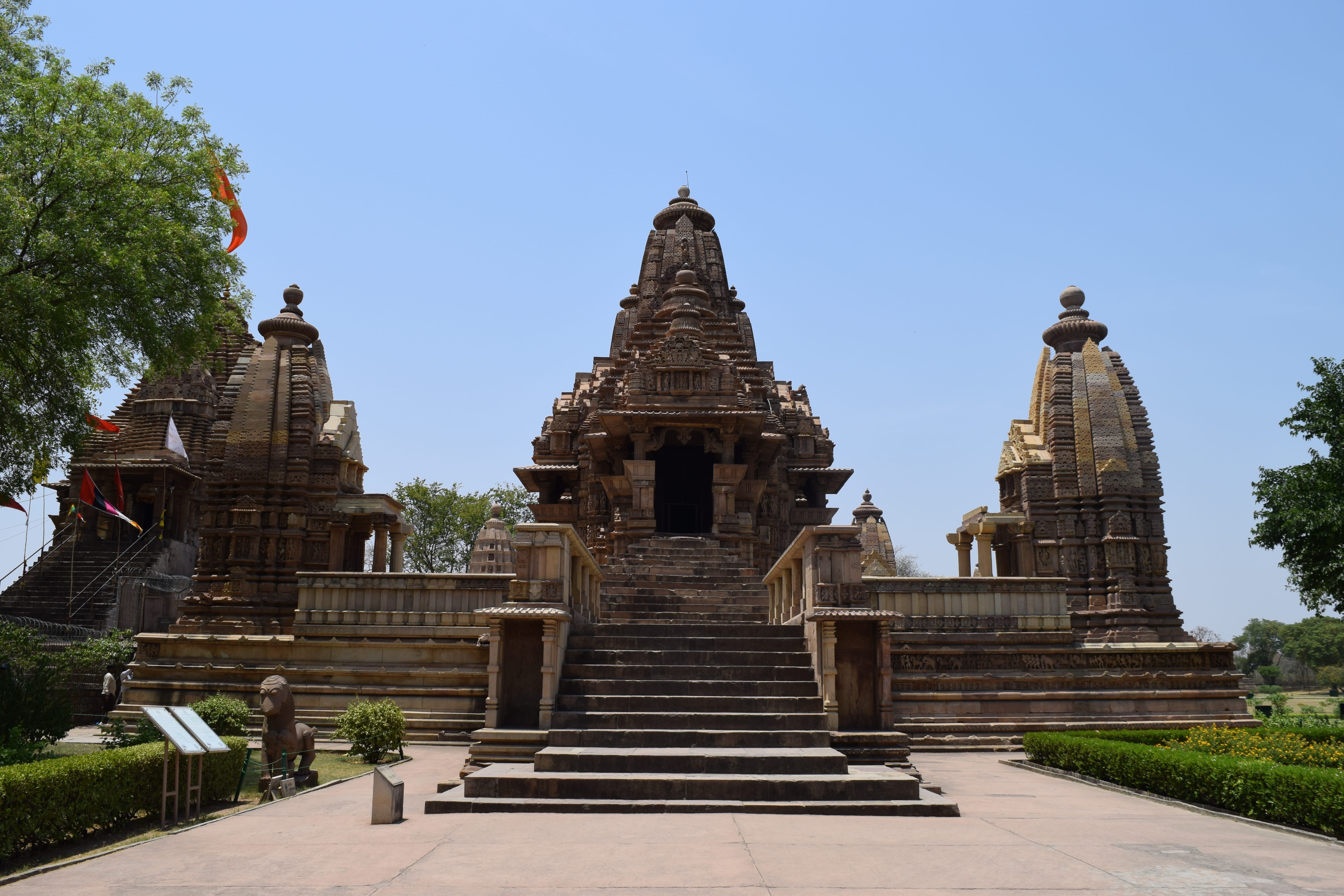 place of worship, building, ancient civilization, tree, day, building exterior, plant, clear sky, spire, built structure, temple, no people, india, belief, HD Wallpaper