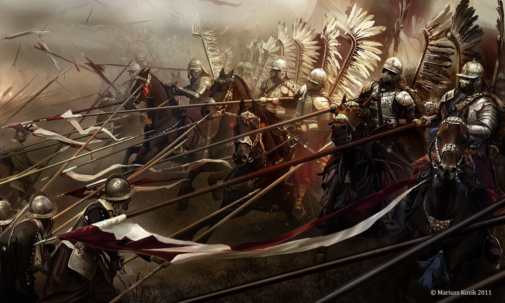 1080P, Polish Hussar, military, horse, Poland, HD Wallpaper