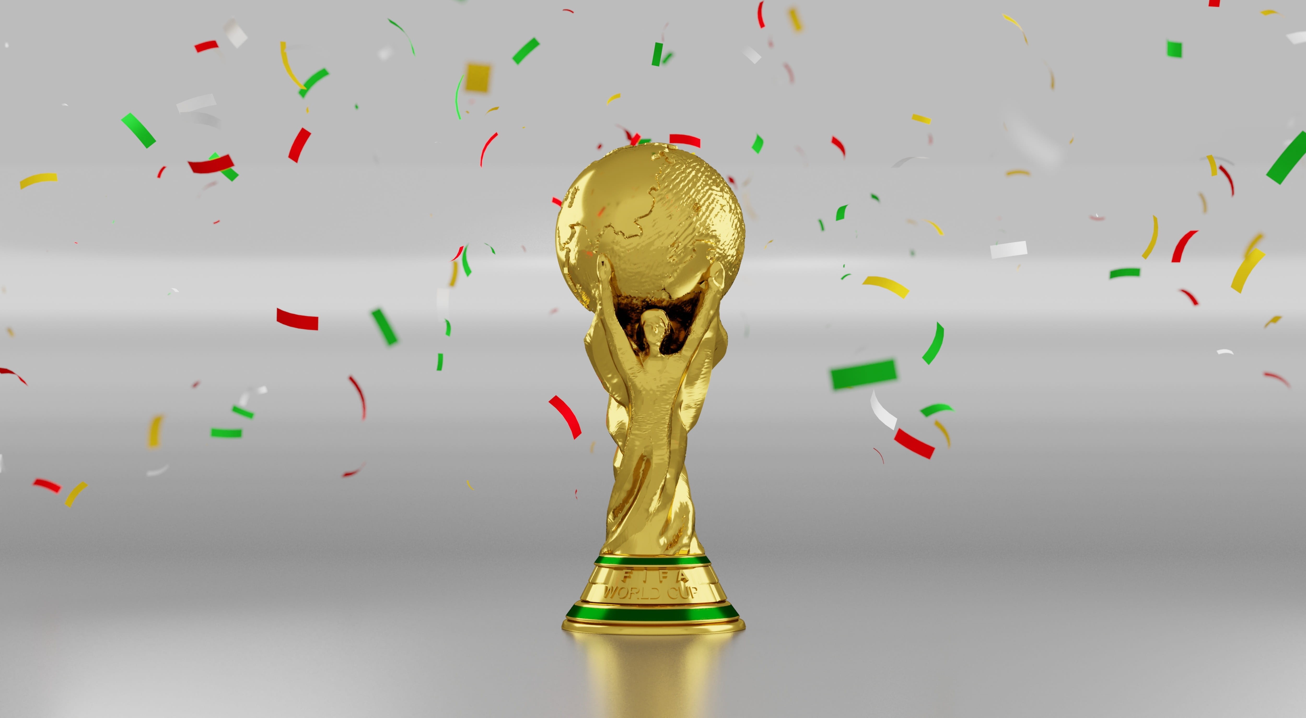 confetti, prize, representation, 4K, championship, excitement, sport, emotion, indoors, gray, fun, winner, tournament, event, motion, studio shot, cup, HD Wallpaper