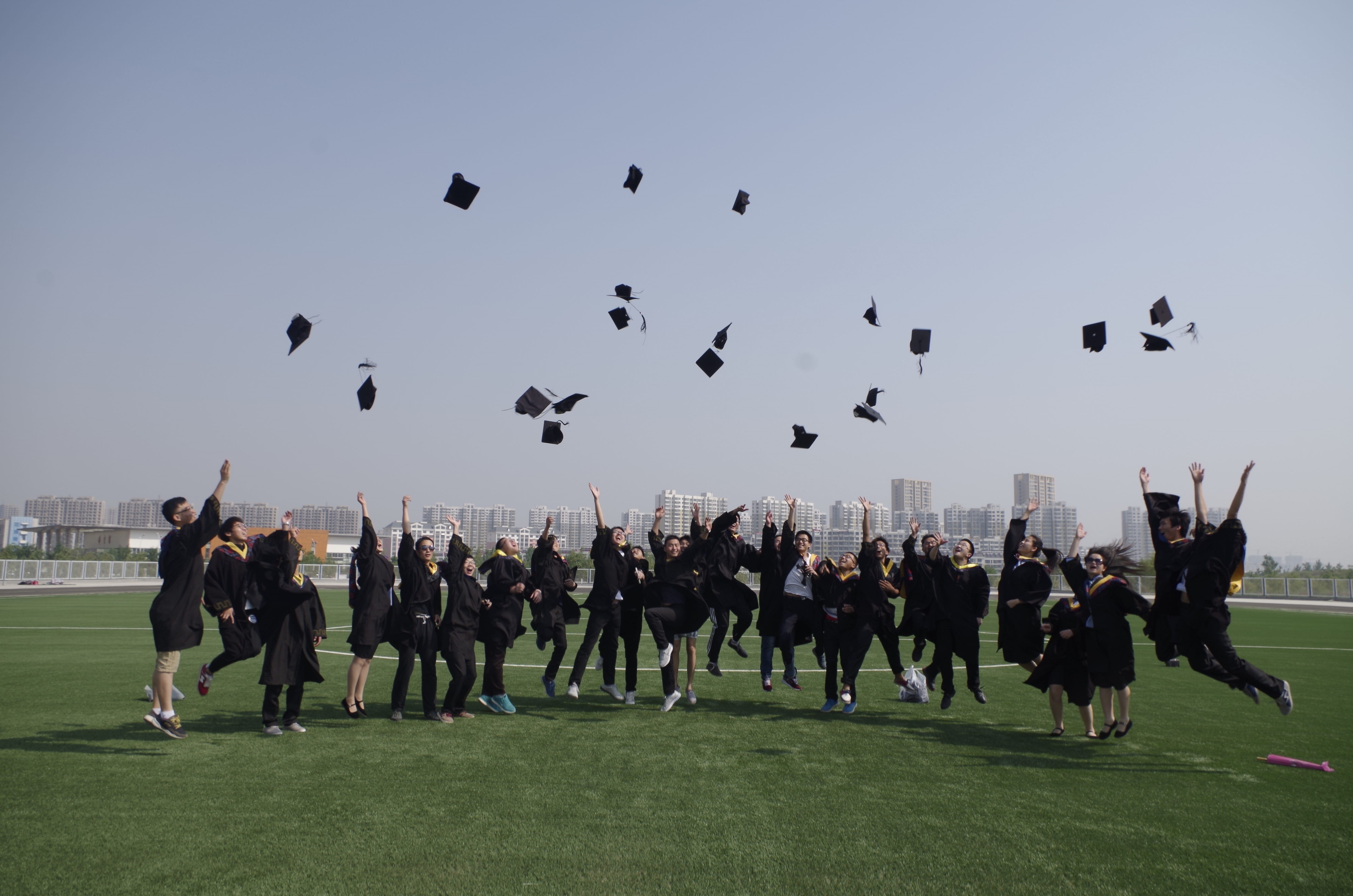 jump, happy, throws, by, mortar, nature, large group of animals, full length, standing, sky, joke, real people, lifestyles, mid-air, examination, men, people, HD Wallpaper