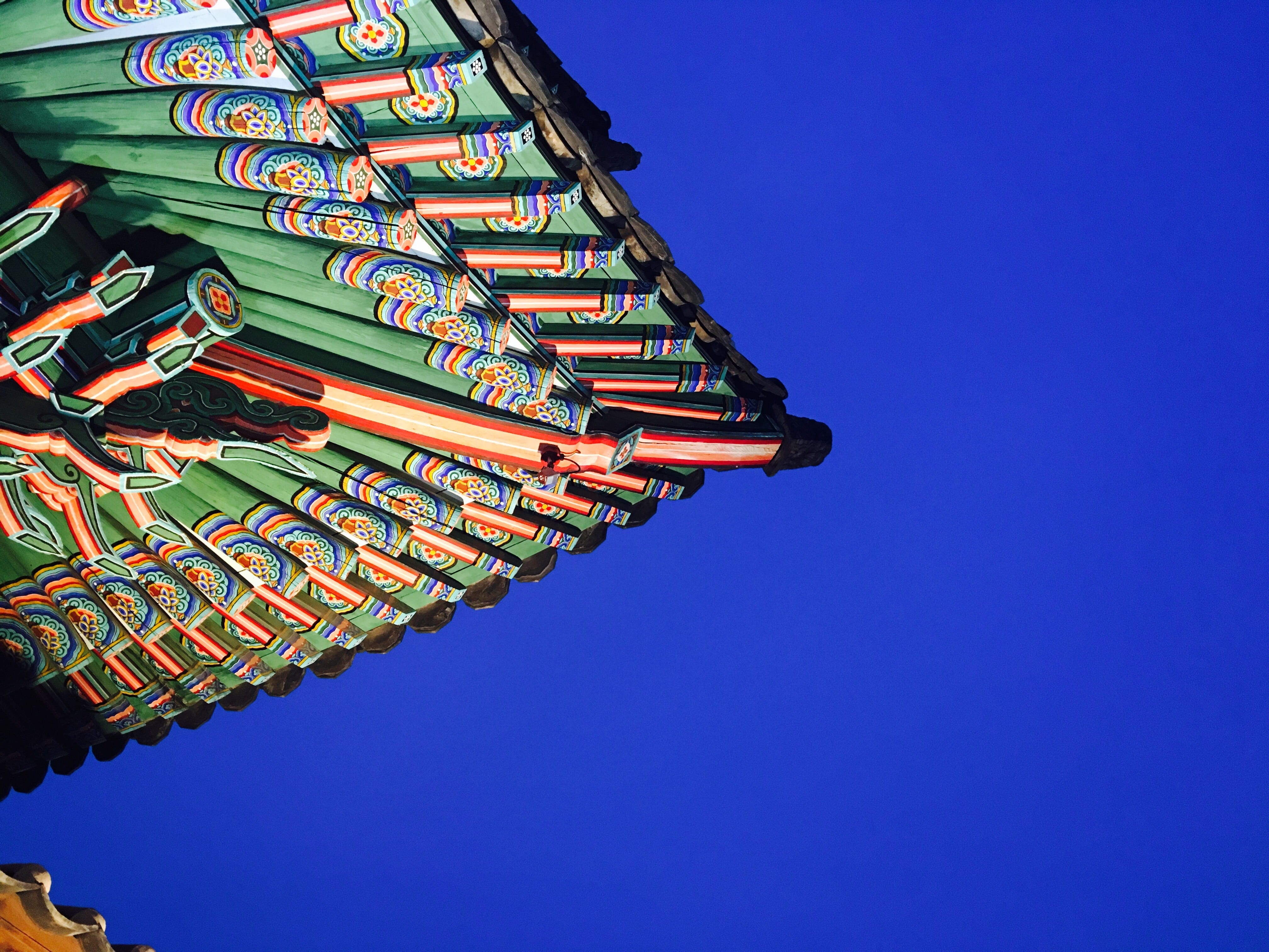 day, sky, night landscape, hanok, korea co ltd, south, traditional, korean house, changgyeonggung, in the evening, gwanghwamun, forbidden city, old school, HD Wallpaper