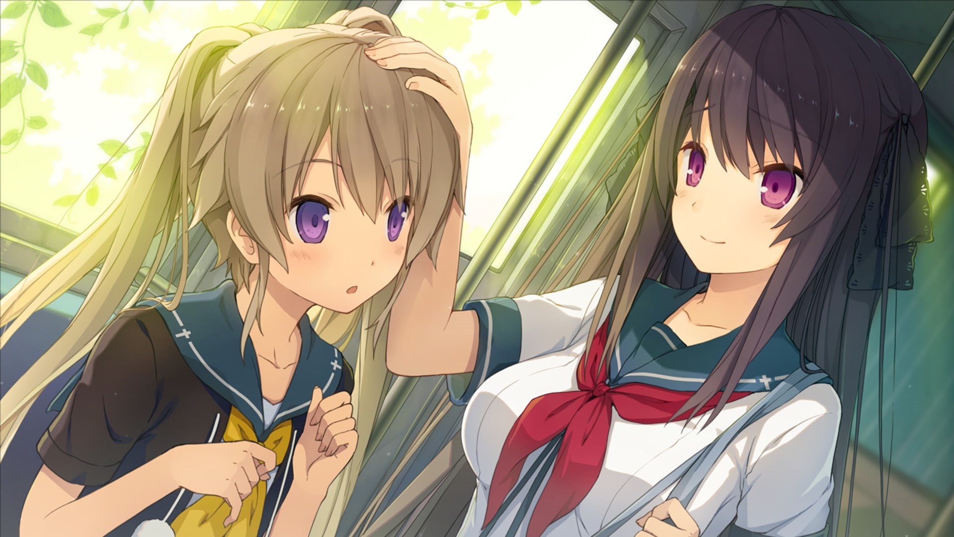 1080P, Mashiro Arisaka, Misaki Tobisawa, Aokana: Four Rhythm Across the Blue, Anime, HD Wallpaper