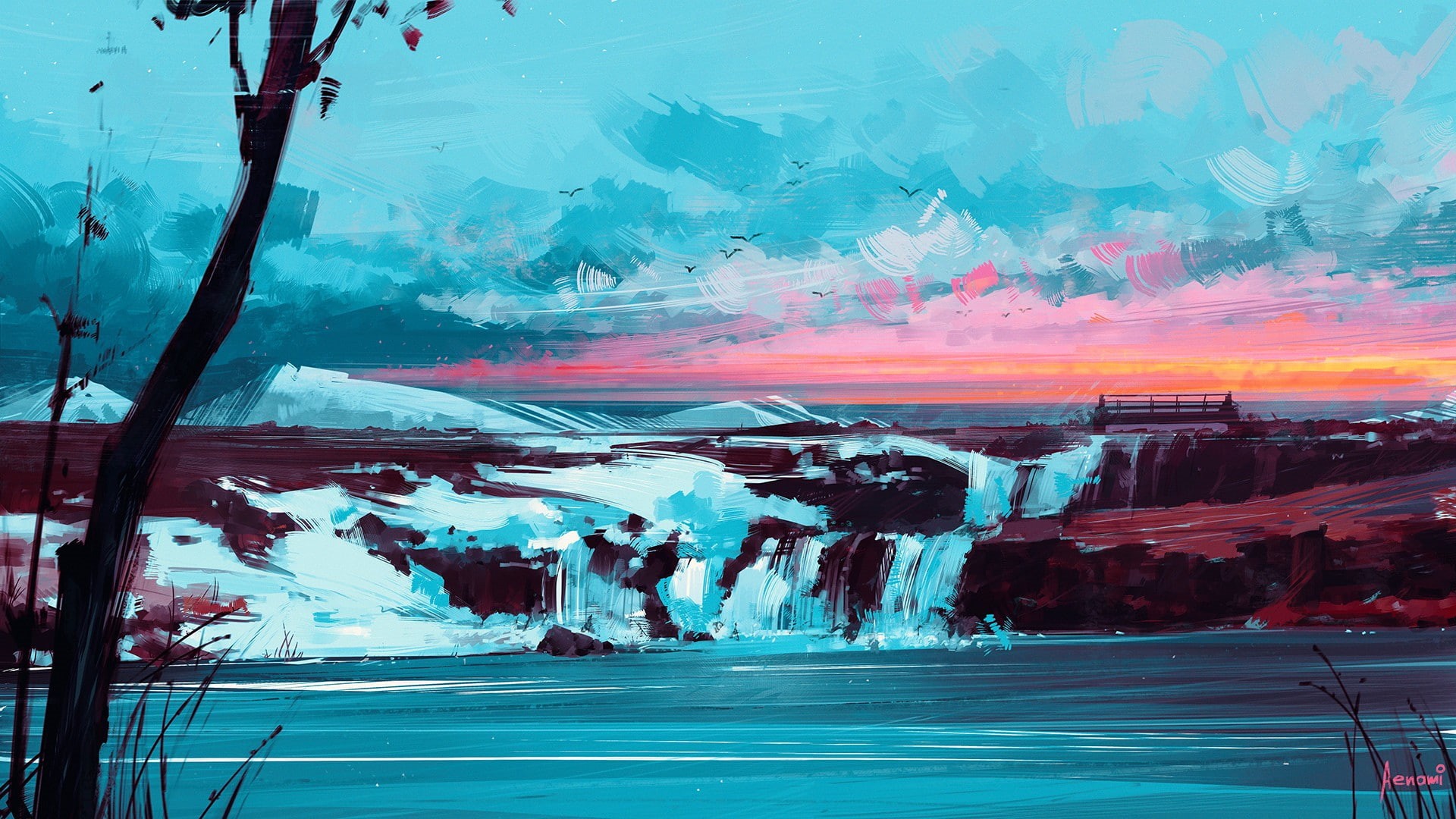 1080P, Aenami, artwork, HD Wallpaper