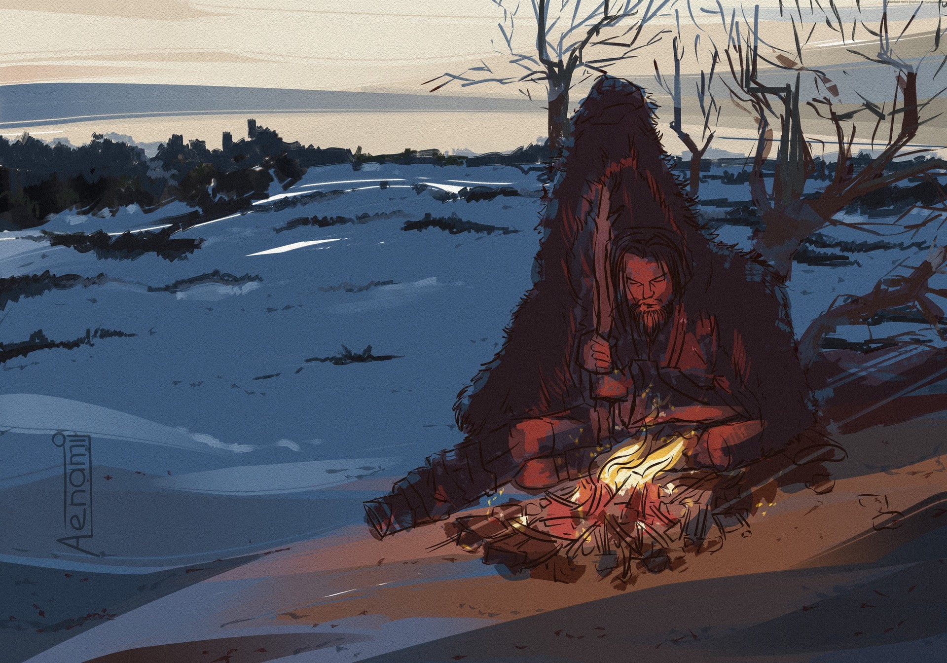 The Revenant, 1080P, artwork, Aenami, HD Wallpaper