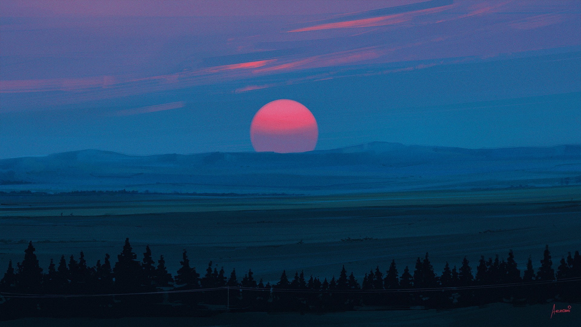 artwork, Aenami, 1080P, HD Wallpaper