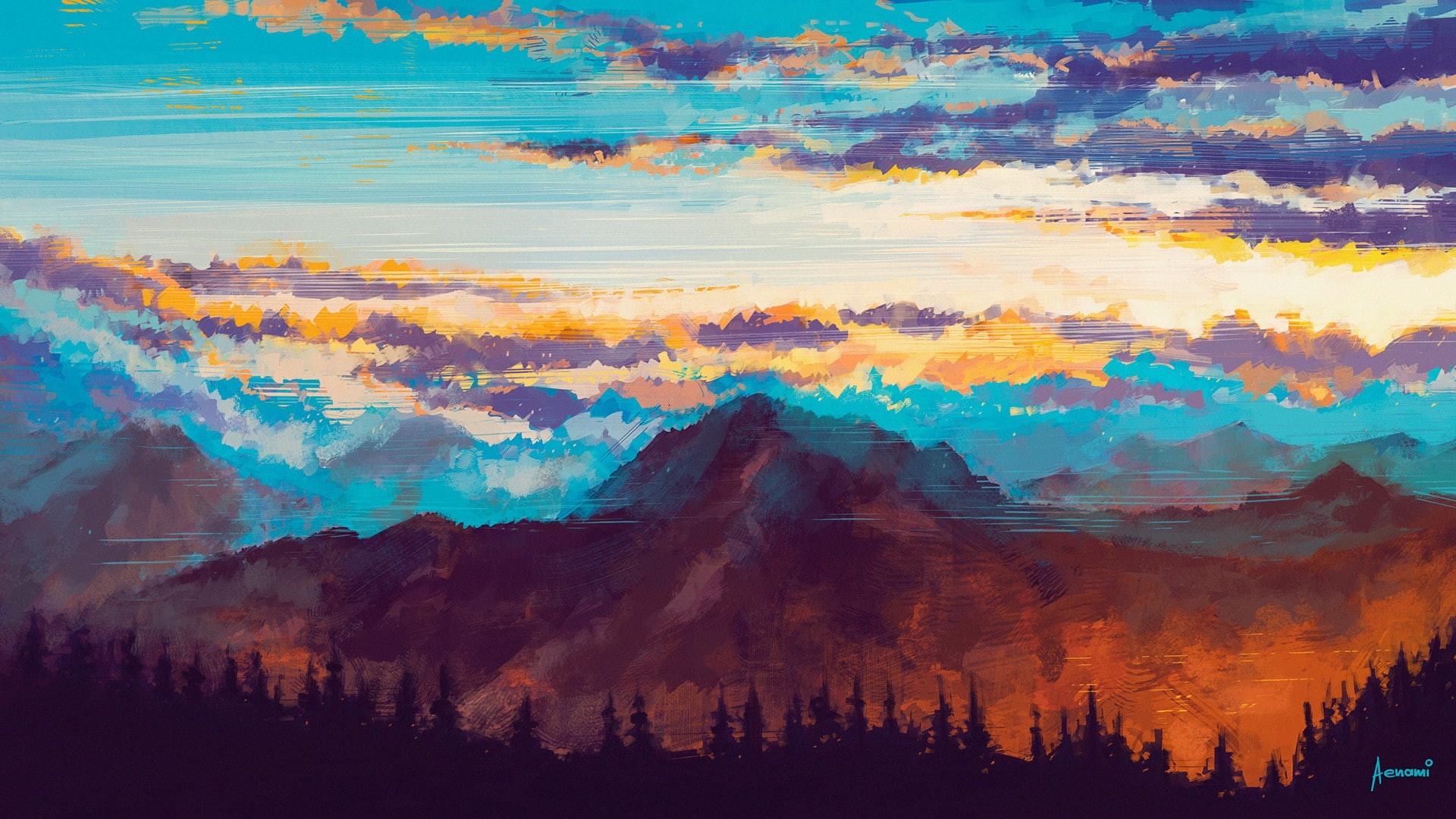Aenami, artwork, 1080P, HD Wallpaper