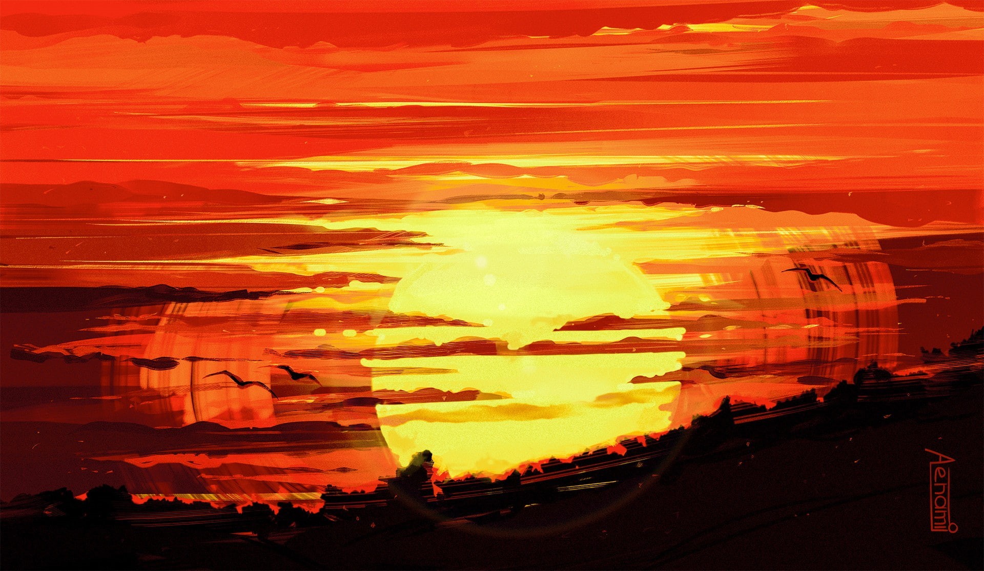 artwork, 1080P, Aenami, HD Wallpaper