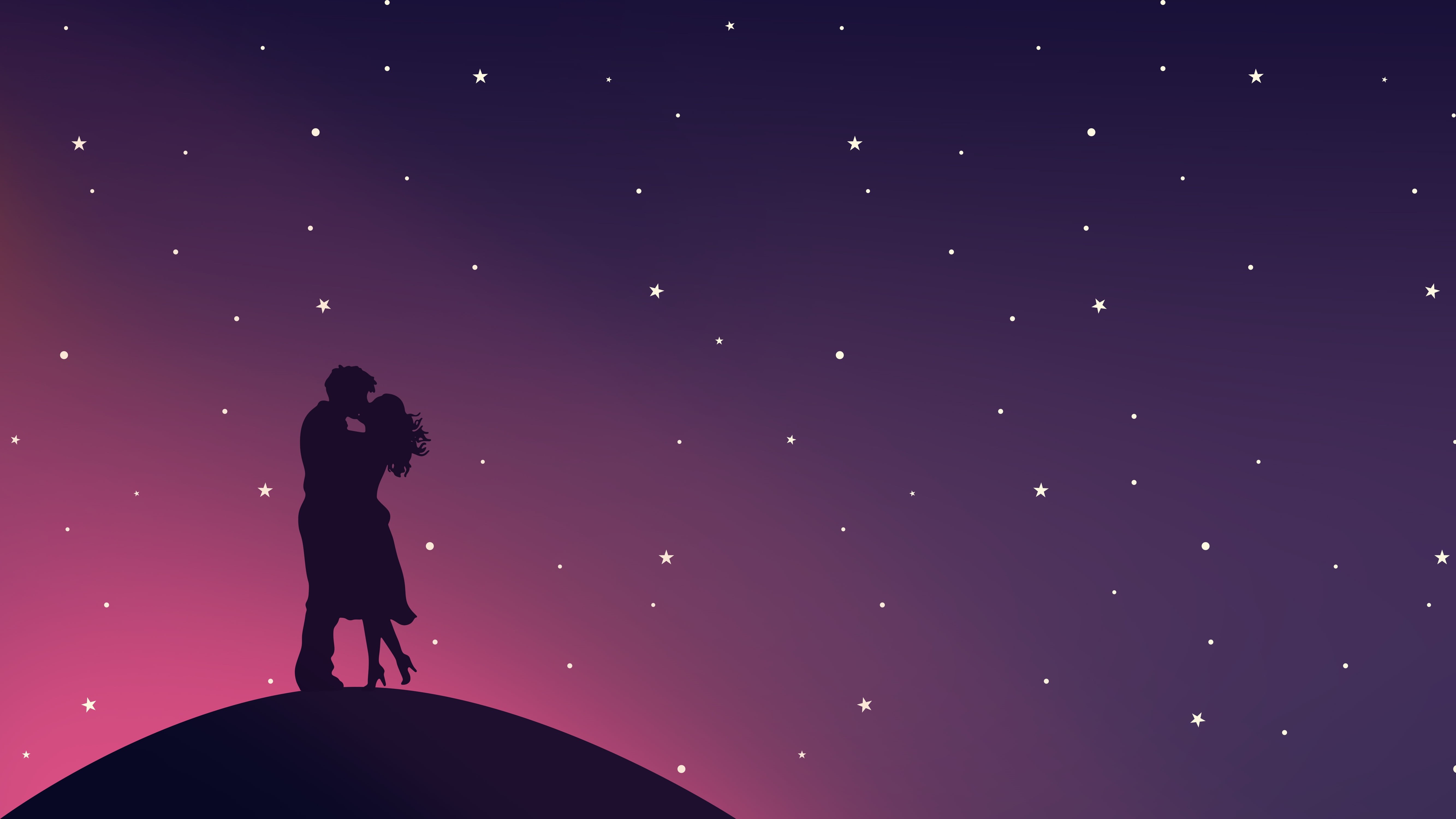 star - space, man, looking, illuminated, copy space, purple, celebration, nightlife, outdoors, beauty in nature, woman, women, astronomy, young adult, night, HD Wallpaper