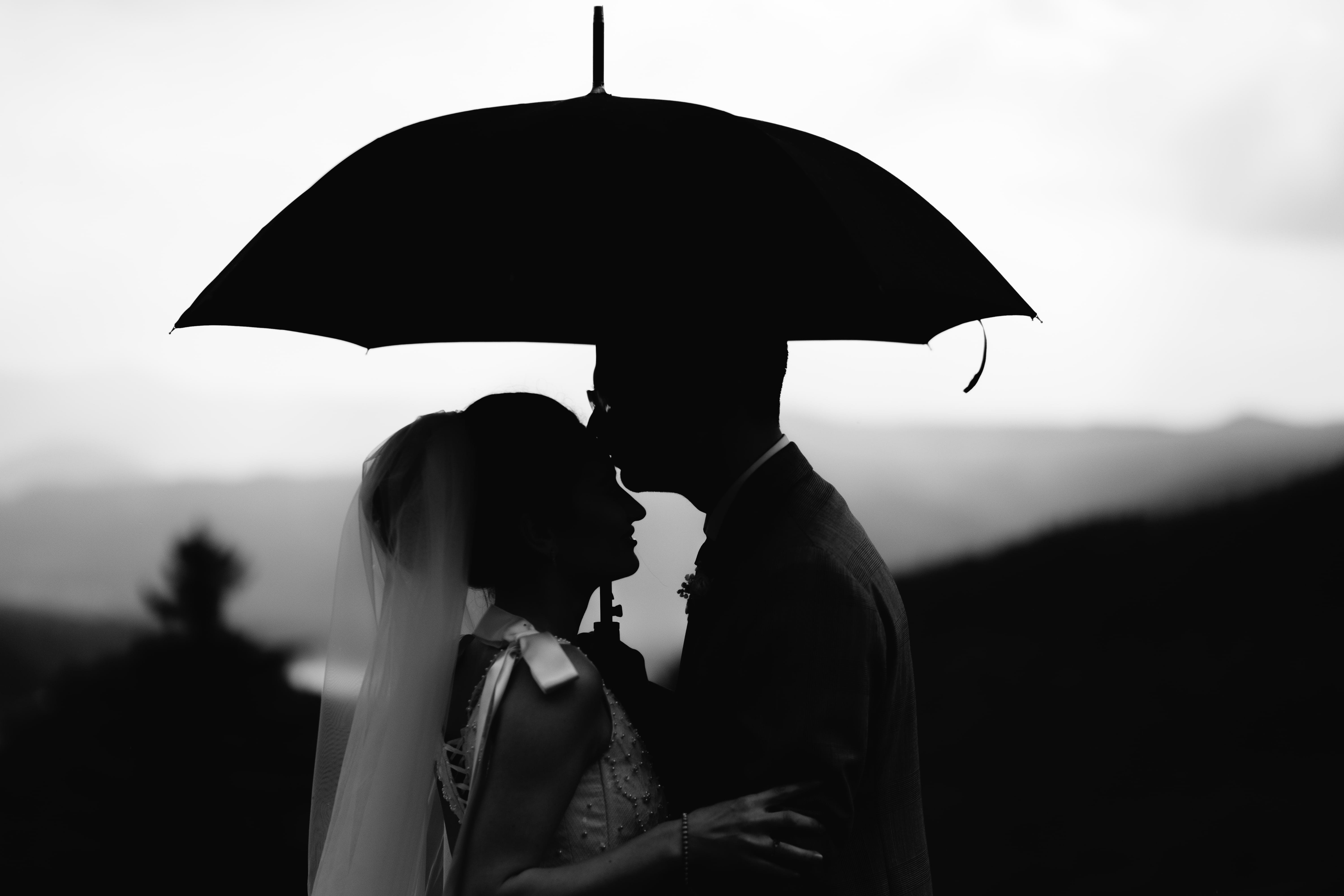 weather, man, woman, togetherness, outdoors, smiling, newlywed, young Adult, two People, groom, rain, nature, romance, cheerful, wedding, holding, couple, HD Wallpaper