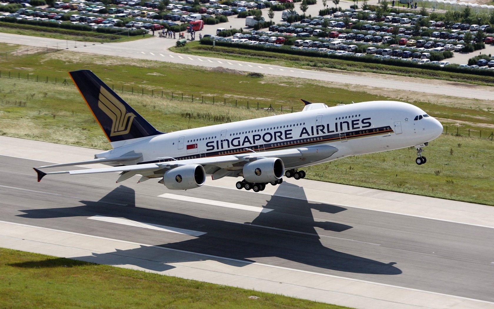 airbus, 720P, aircraft, airplanes, airfield, a380 800, singapore, airliners, HD Wallpaper