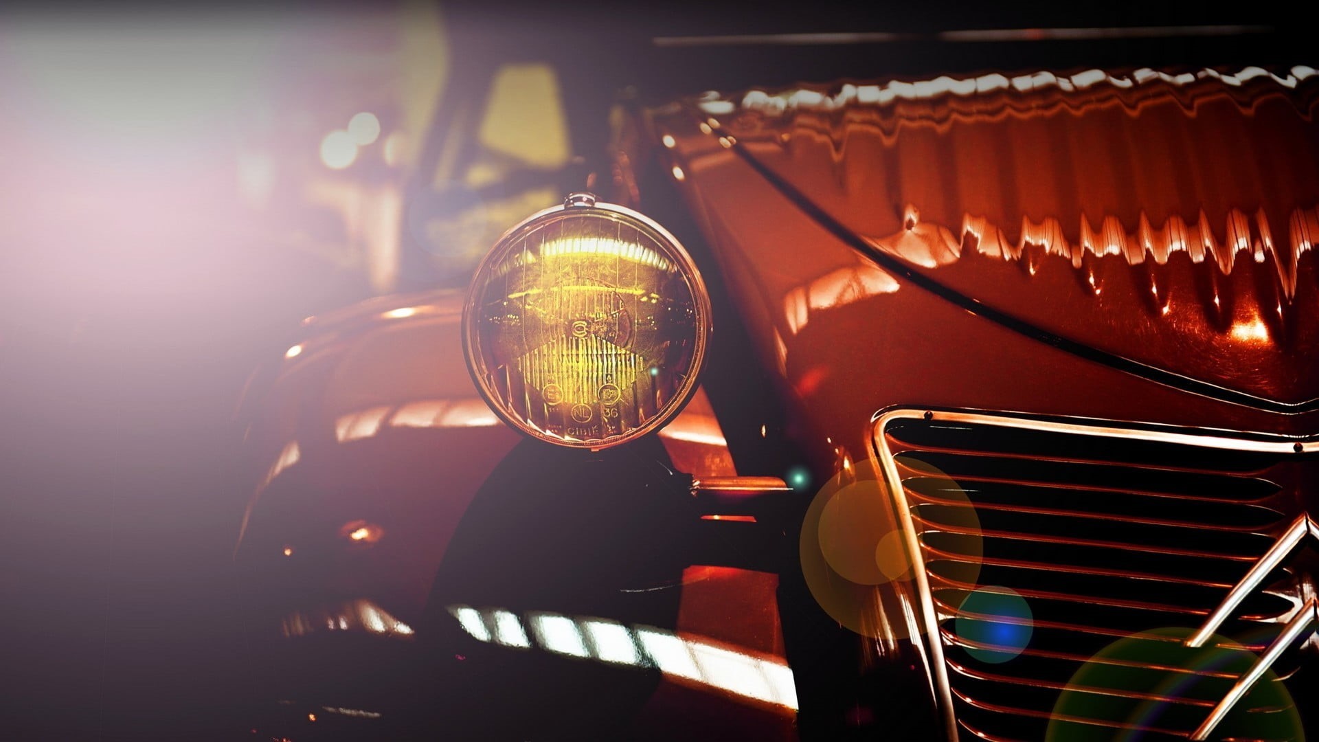 illuminated, motor vehicle, musical instrument, Headlights, light - natural phenomenon, Citroën, arts culture and entertainment, indoors, 1080P, in a row, HD Wallpaper