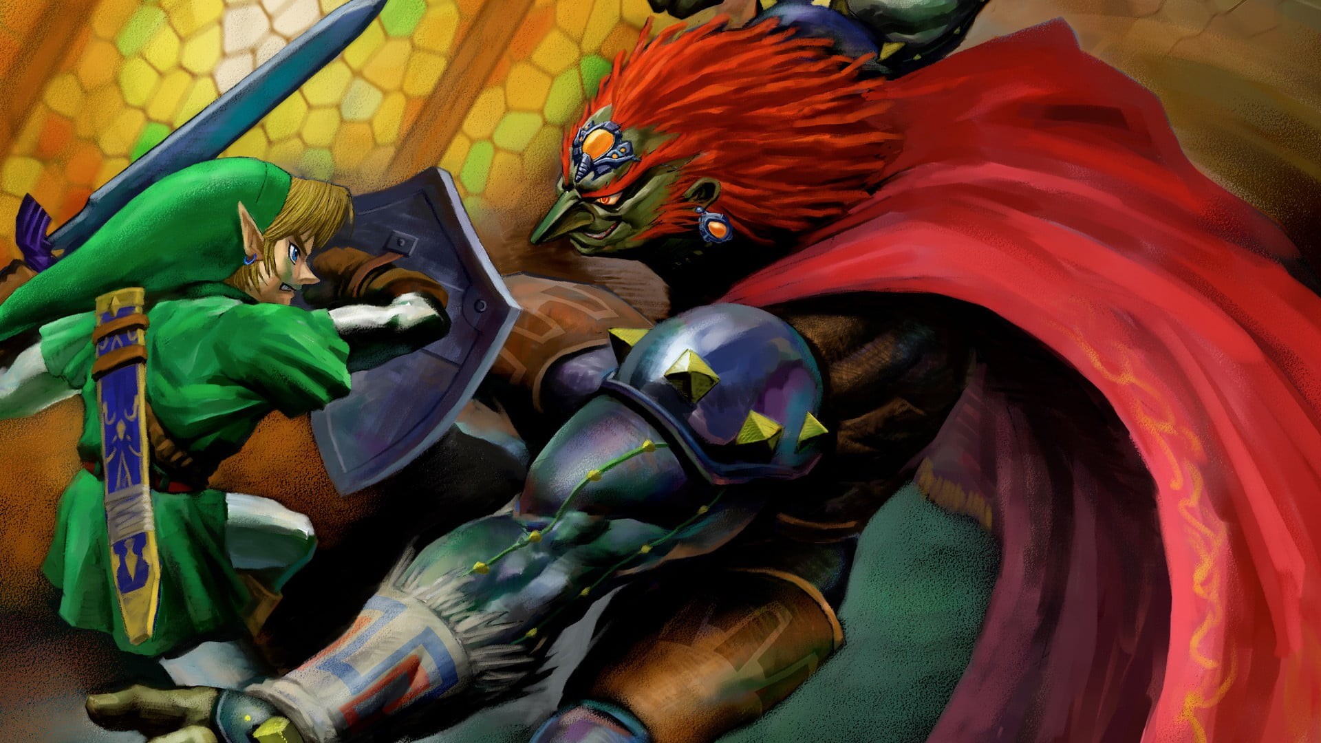 link, indoors, zelda, illustration, art and craft, full frame, close-up, high angle view, human representation, multi colored, nintendo, The Legend of Zelda, HD Wallpaper