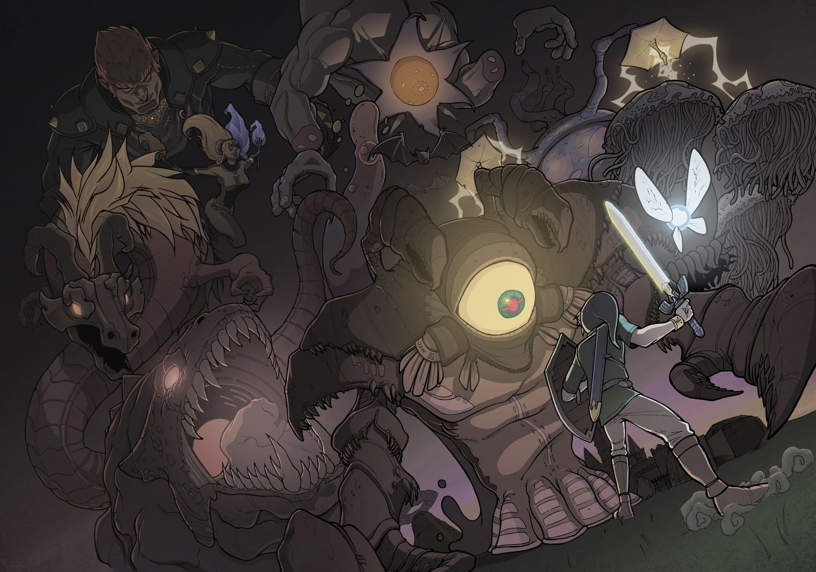 720P, Master Sword, The Legend of Zelda, Link, Ganondorf, HD Wallpaper