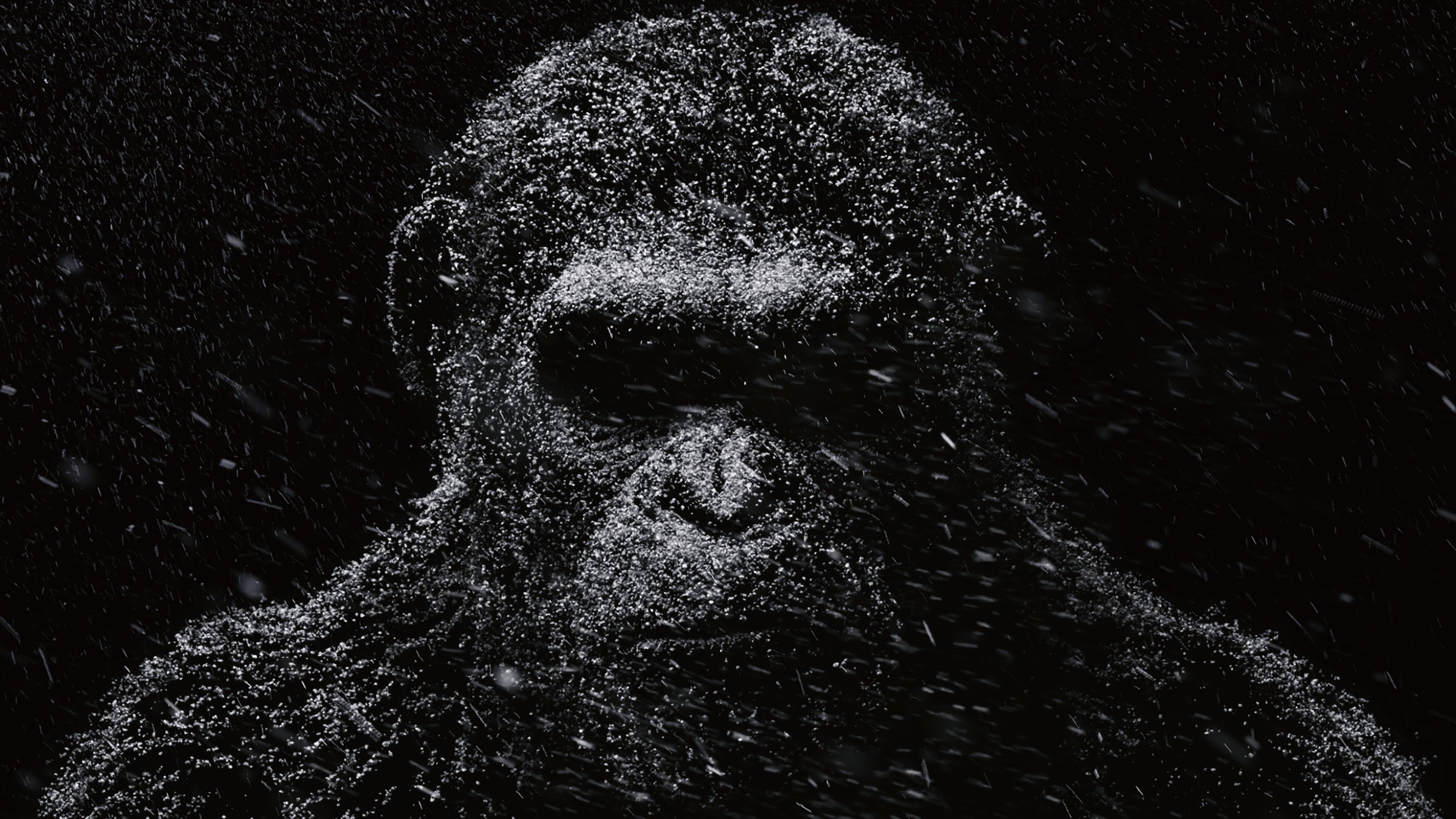 gorilla, sculpture, dark, statue, Planet of the Apes, illustration, black background, spooky, art and craft, representation, 4K, body part, digital composite, HD Wallpaper