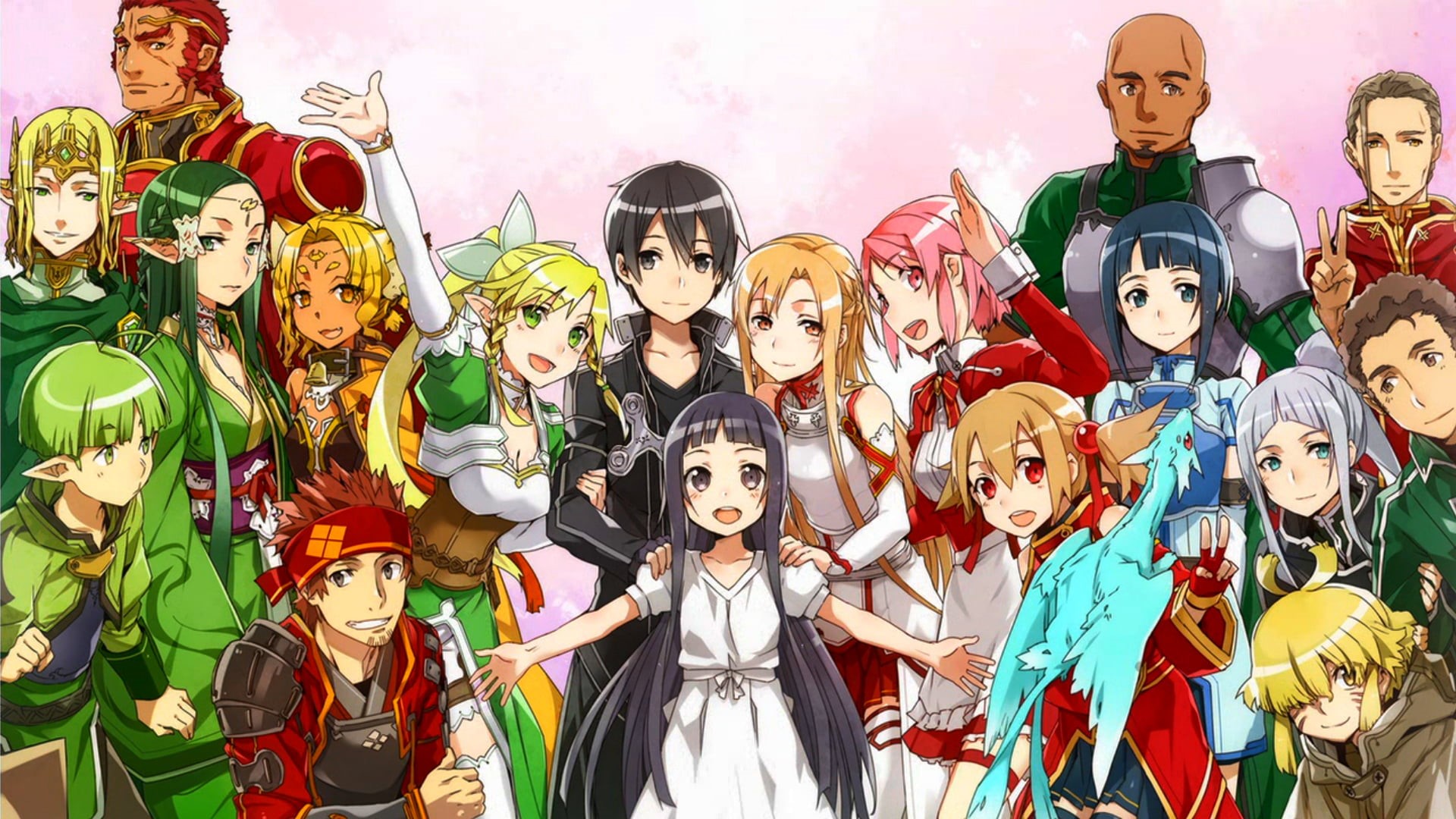multi colored, celebration, Sachi, choice, women, art and craft, legend, female likeness, toy, variation, people, illustration, Pina, creativity, Sword Art Online, HD Wallpaper