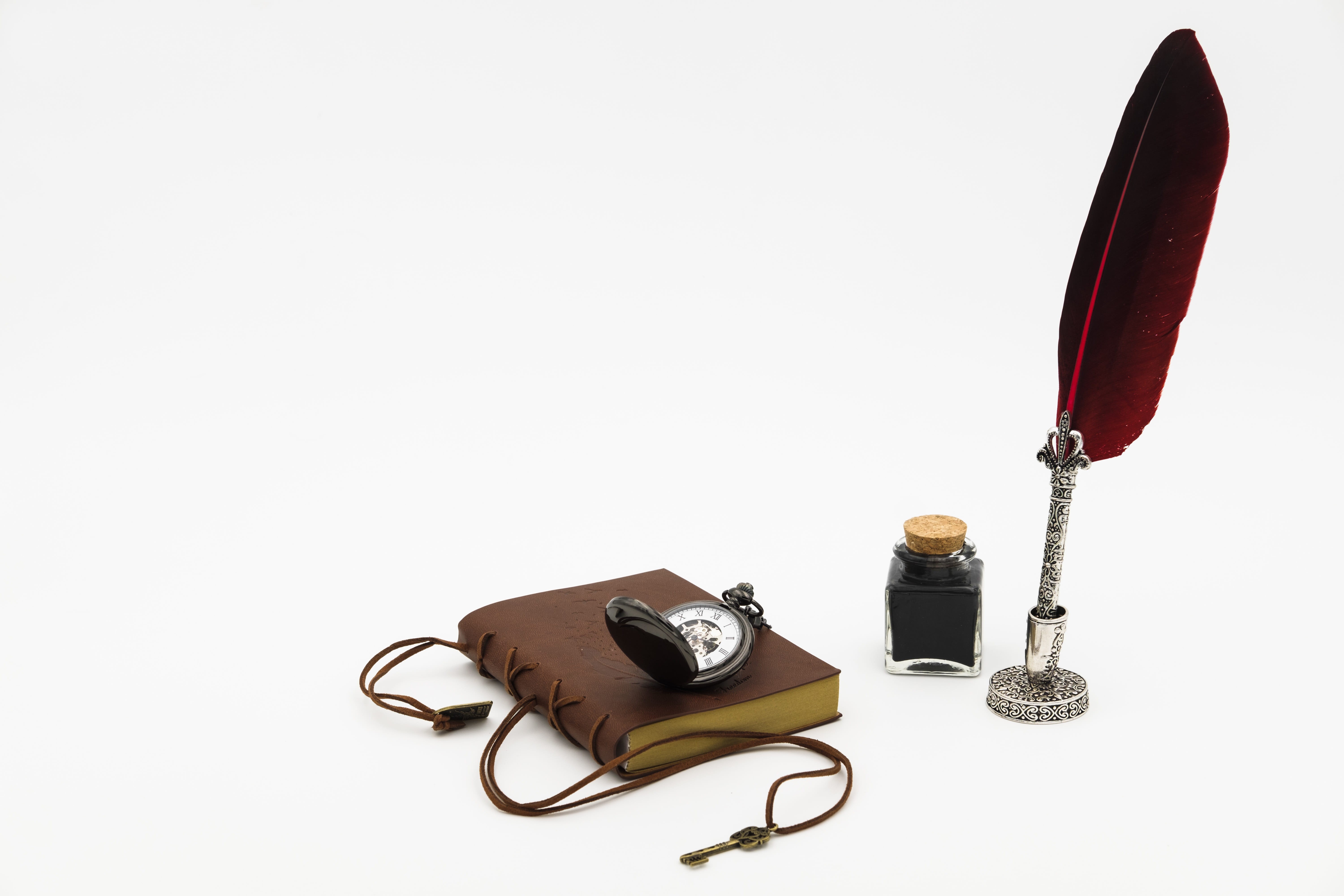 5K, inkwell, studio shot, time, men, book, copy space, males, beside, black, communication, secret, equipment, business, fun, memoirs, diary, indoors, HD Wallpaper