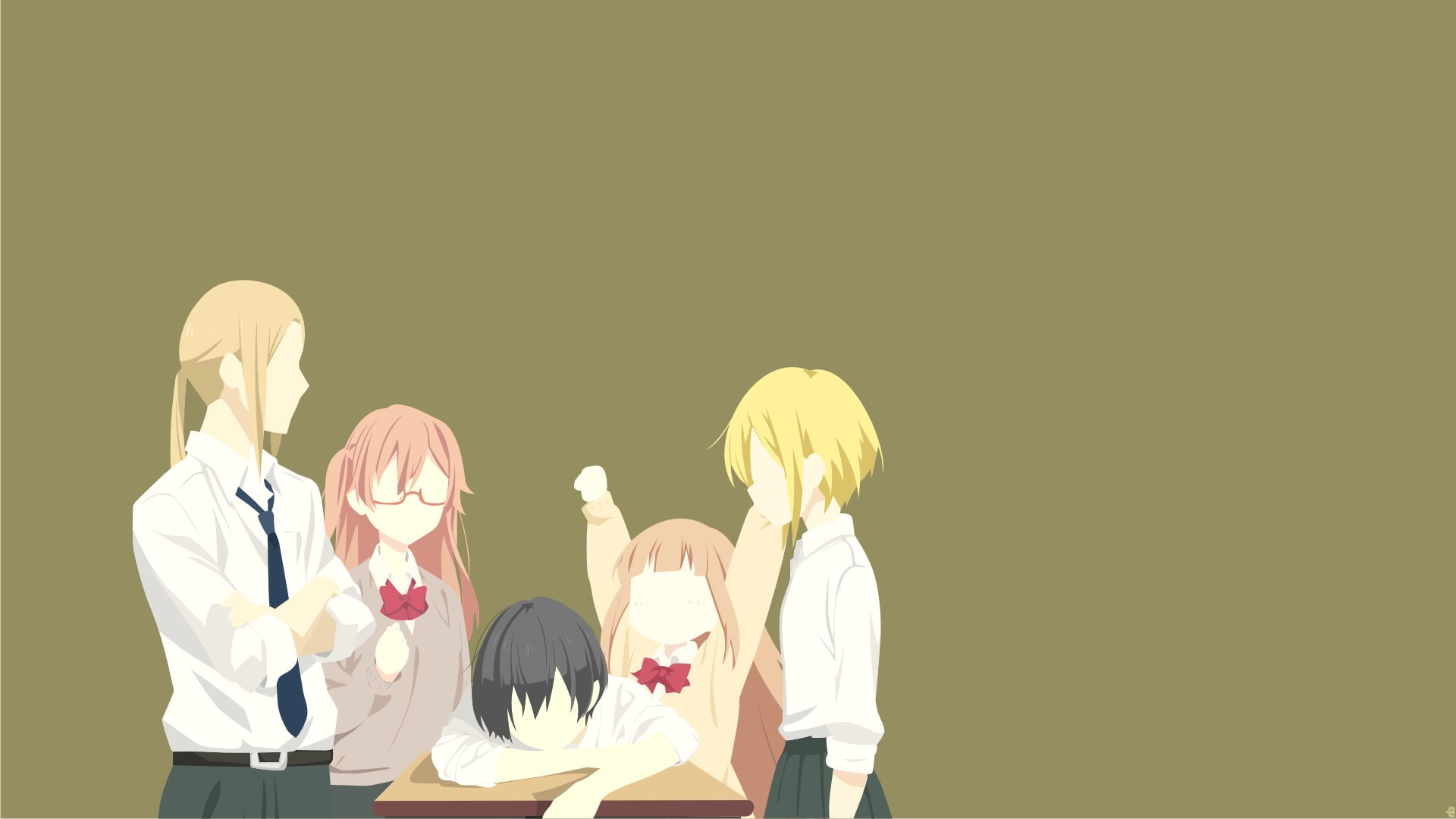 studio shot, three people, medical condition, Miyano, healthcare and medicine, anime girls, lab coat, occupation, waist up, doctor, copy space, men, Tanaka-kun wa Itsumo Kedaruge, HD Wallpaper
