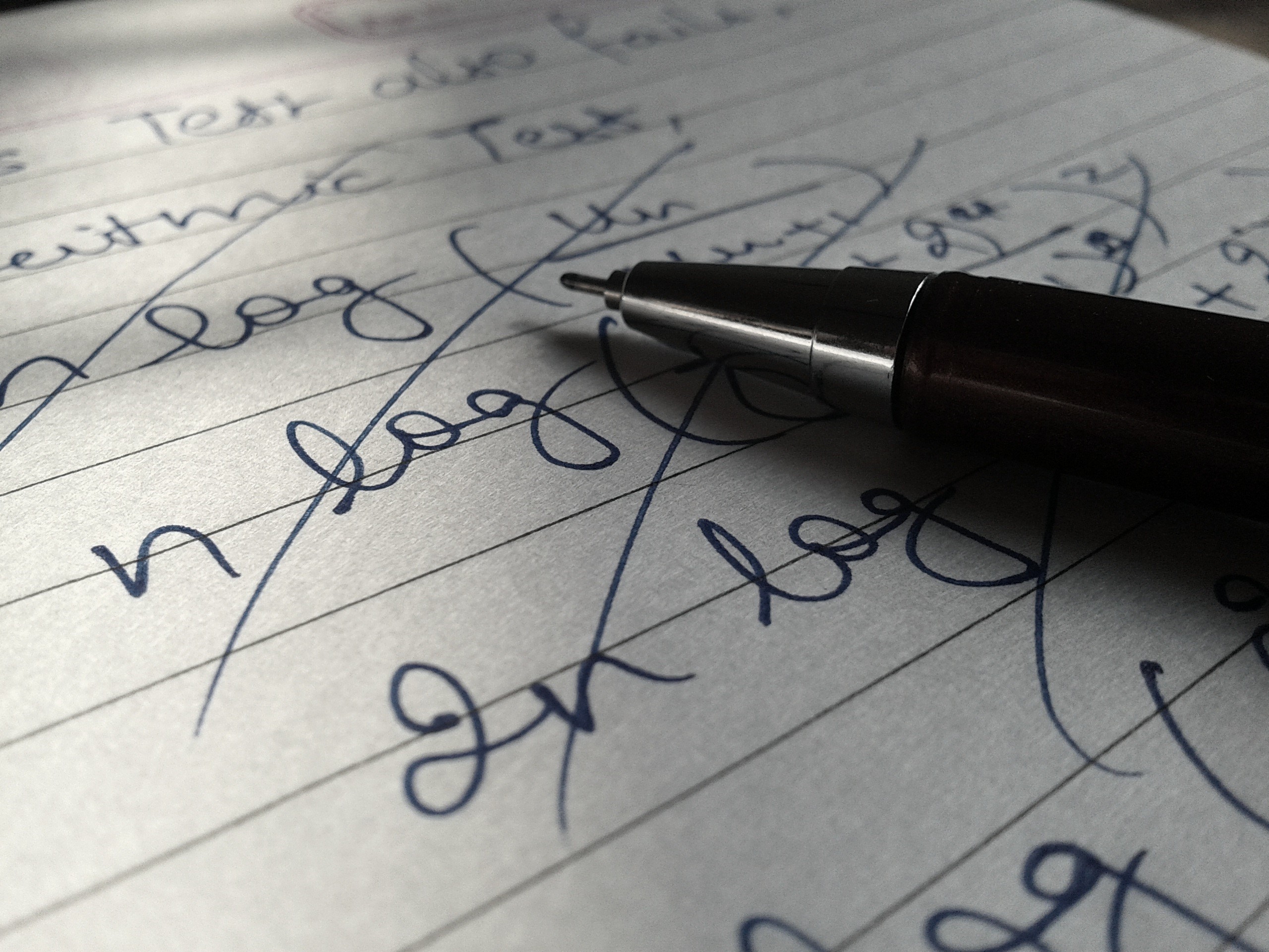 education, document, 2K, school, close-up, black, notes, paper, writing instrument, indoors, nib, text, communication, handwriting, math, no people, western script, HD Wallpaper