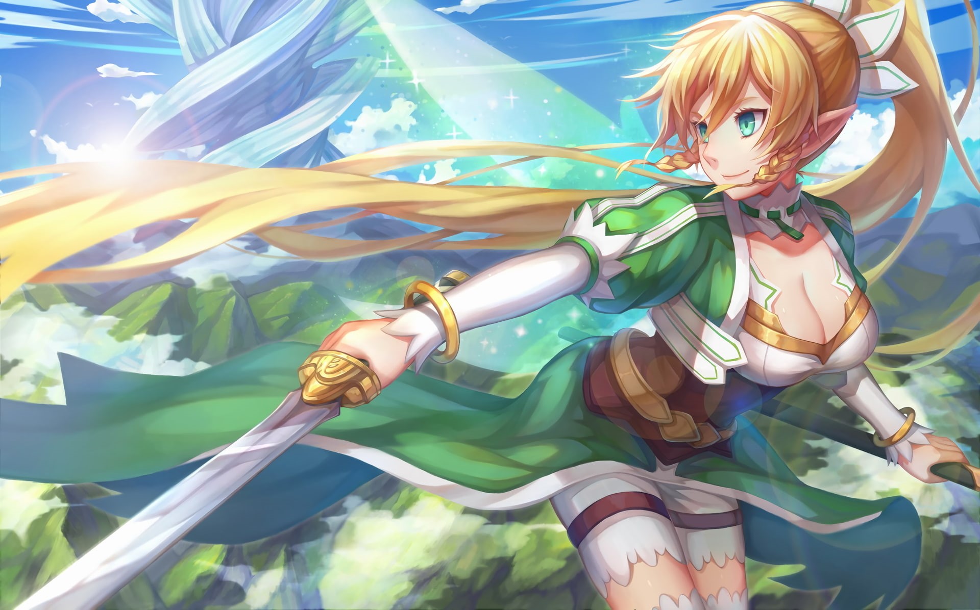 Leafa (Sword Art Online), 1080P, Sword Art Online, Sword Art Online II, HD Wallpaper