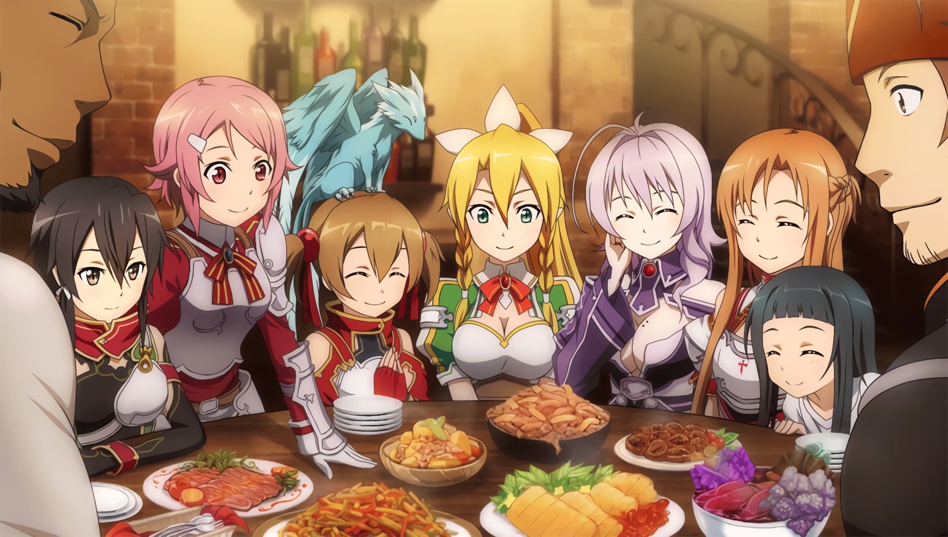 for sale, food, celebration, Silica (Sword Art Online), food and drink, Lisbeth (Sword Art Online), 1080P, choice, creativity, Yui (Sword Art Online), HD Wallpaper