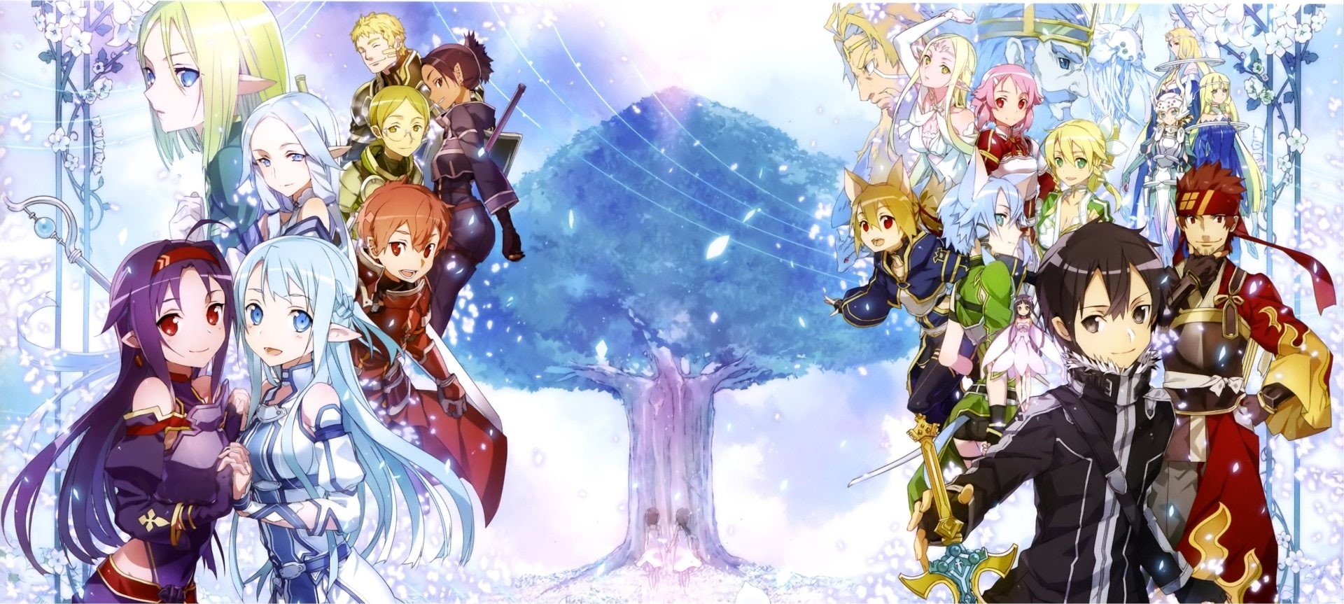 Sword Art Online, Yui (Sword Art Online), Yuuki Konno, Leafa (Sword Art Online), Klein (Sword Art Online), 1080P, Silica (Sword Art Online), Sword Art Online II, HD Wallpaper