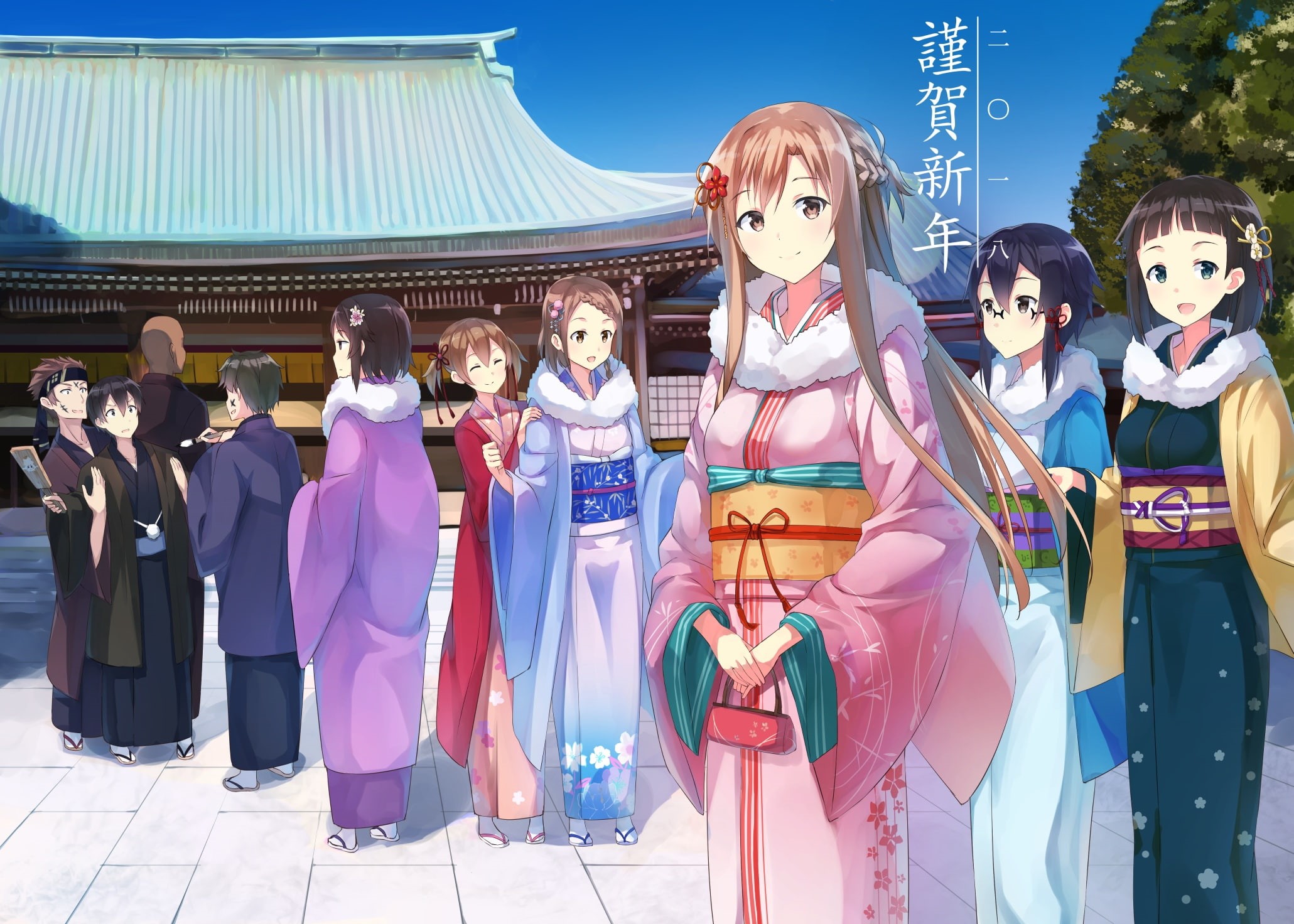 konachan, kazuto, clothes, asuna, tsuboi, suguha, ayano, keiko, online, yuuki, com, 1080P, 258484, kirigaya, art, ryoutarou, group, japanese, male, sword, HD Wallpaper