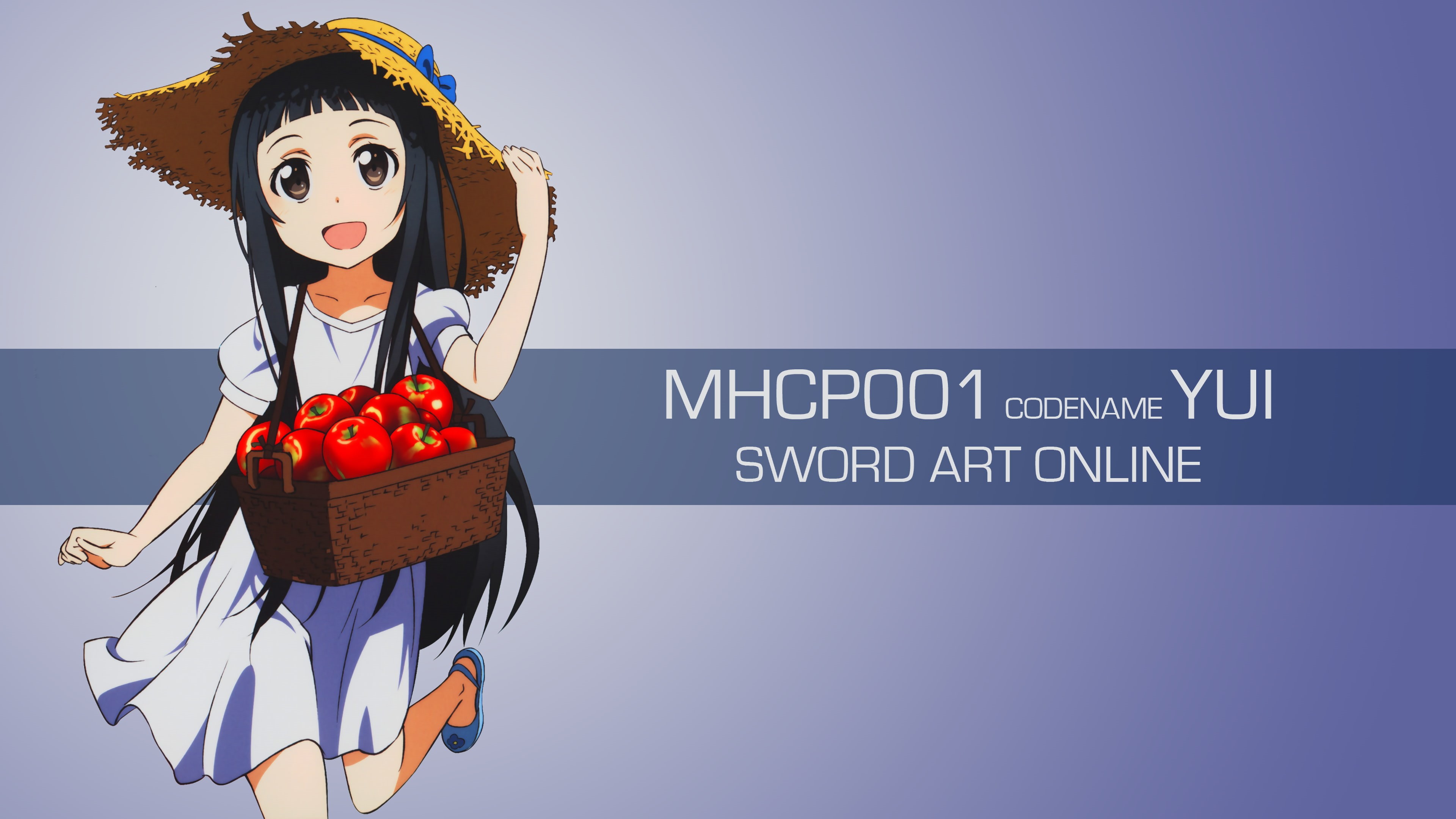 communication, celebration, human representation, nature, Sword Art Online, 4K, text, anime girls, holiday, copy space, blue, blue background, women, one person, HD Wallpaper
